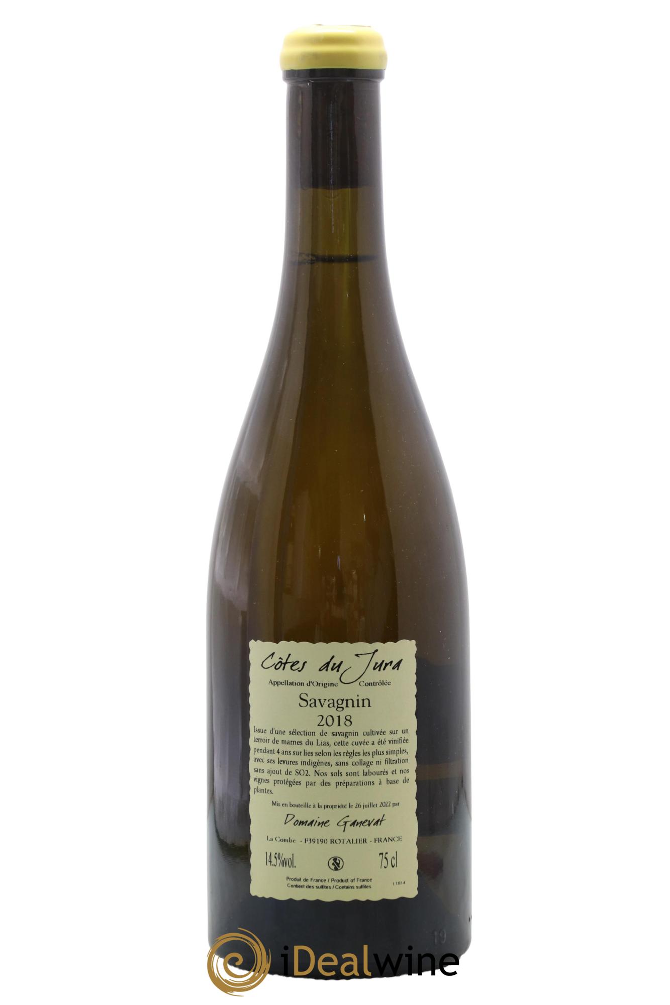 Côtes du Jura Sous la Roche Jean-François Ganevat (Domaine) 2018 - Lot de 1 bouteille - 1