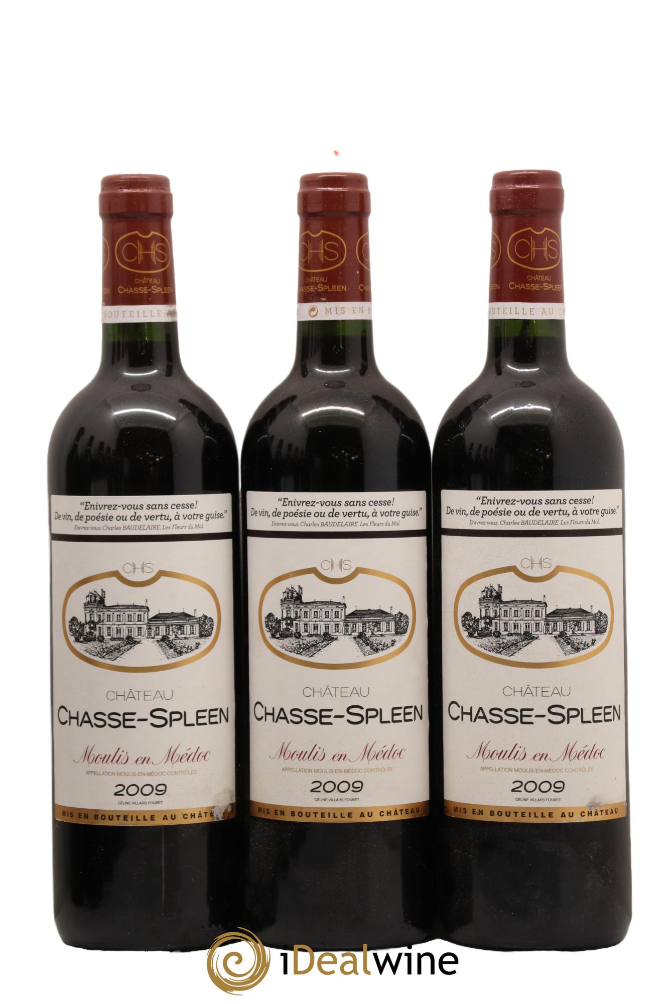 Château Chasse Spleen 2009 - Posten von 12 Flaschen - 2