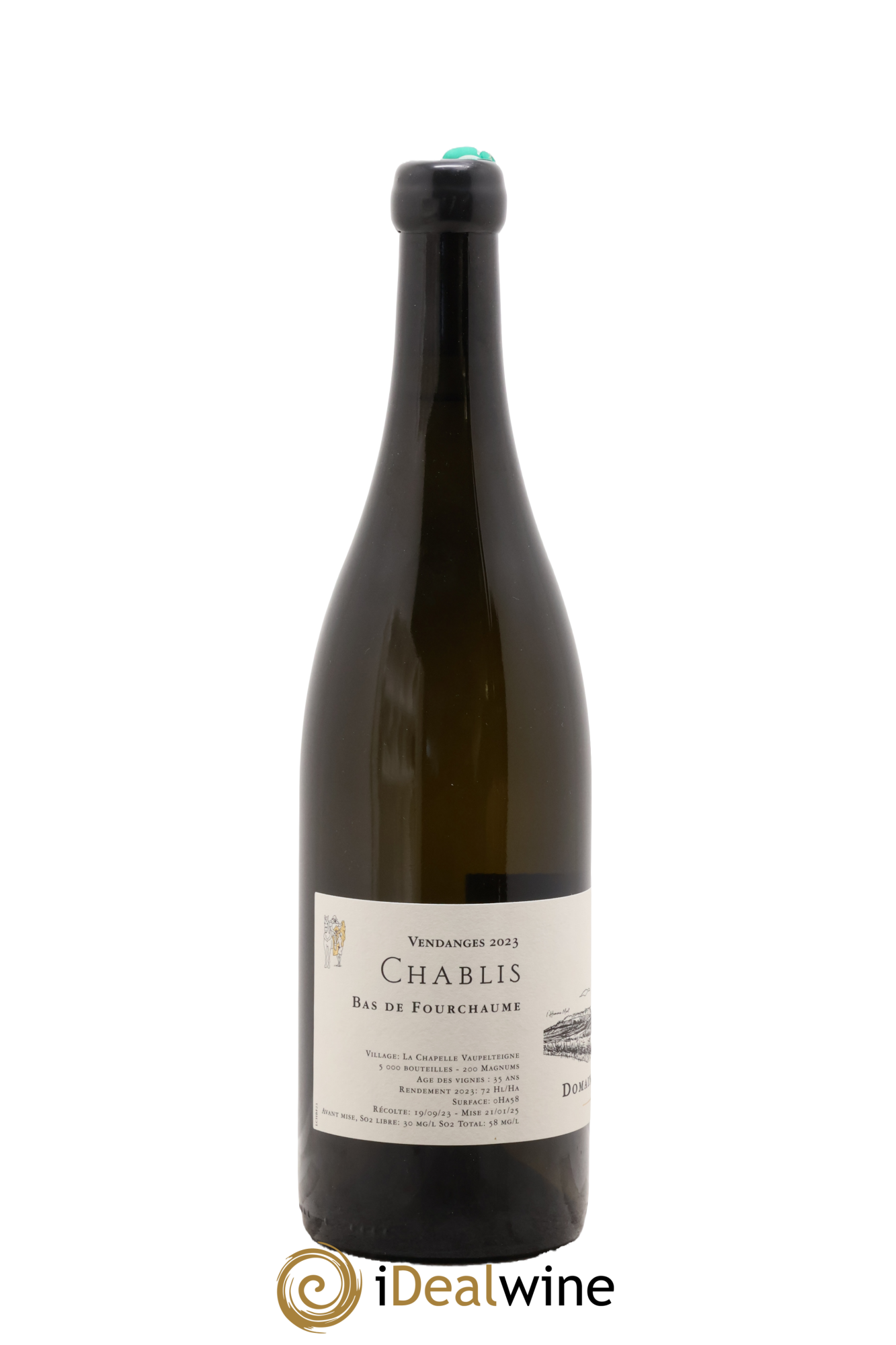Chablis Bas de Fourchaume Jean Dauvissat 2023 - Lotto di 1 bottiglia - 1