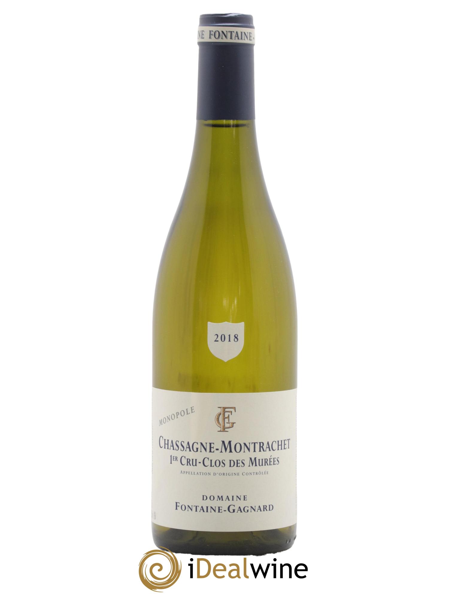 Chassagne-Montrachet 1er Cru Clos des Murées Fontaine-Gagnard (Domaine) 2018 - Lot de 1 bouteille - 0