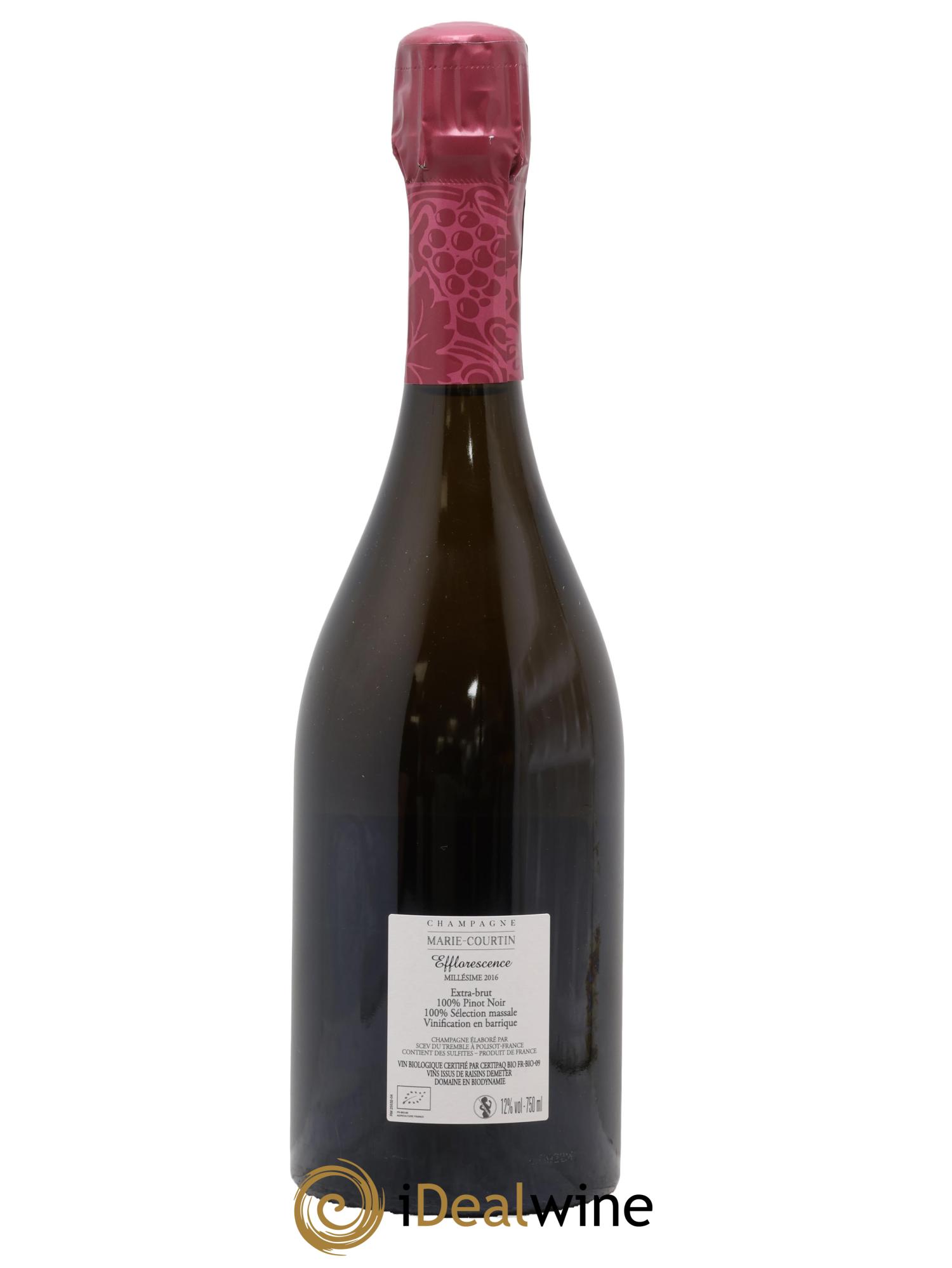 Efflorescence Extra-Brut Marie Courtin 2016 - Lot of 1 bottle - 1