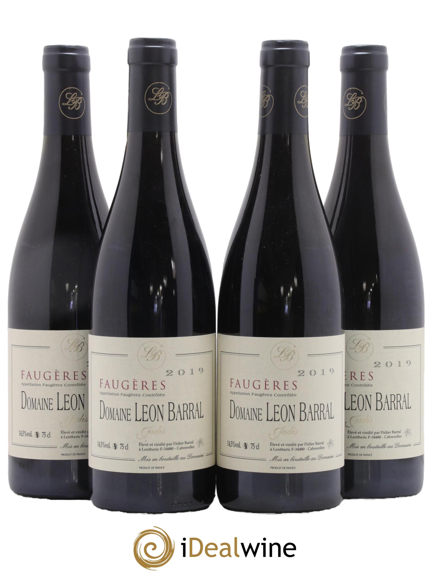 Faugères Jadis Domaine Léon Barral 2019 - Lot de 4 bouteilles - 0