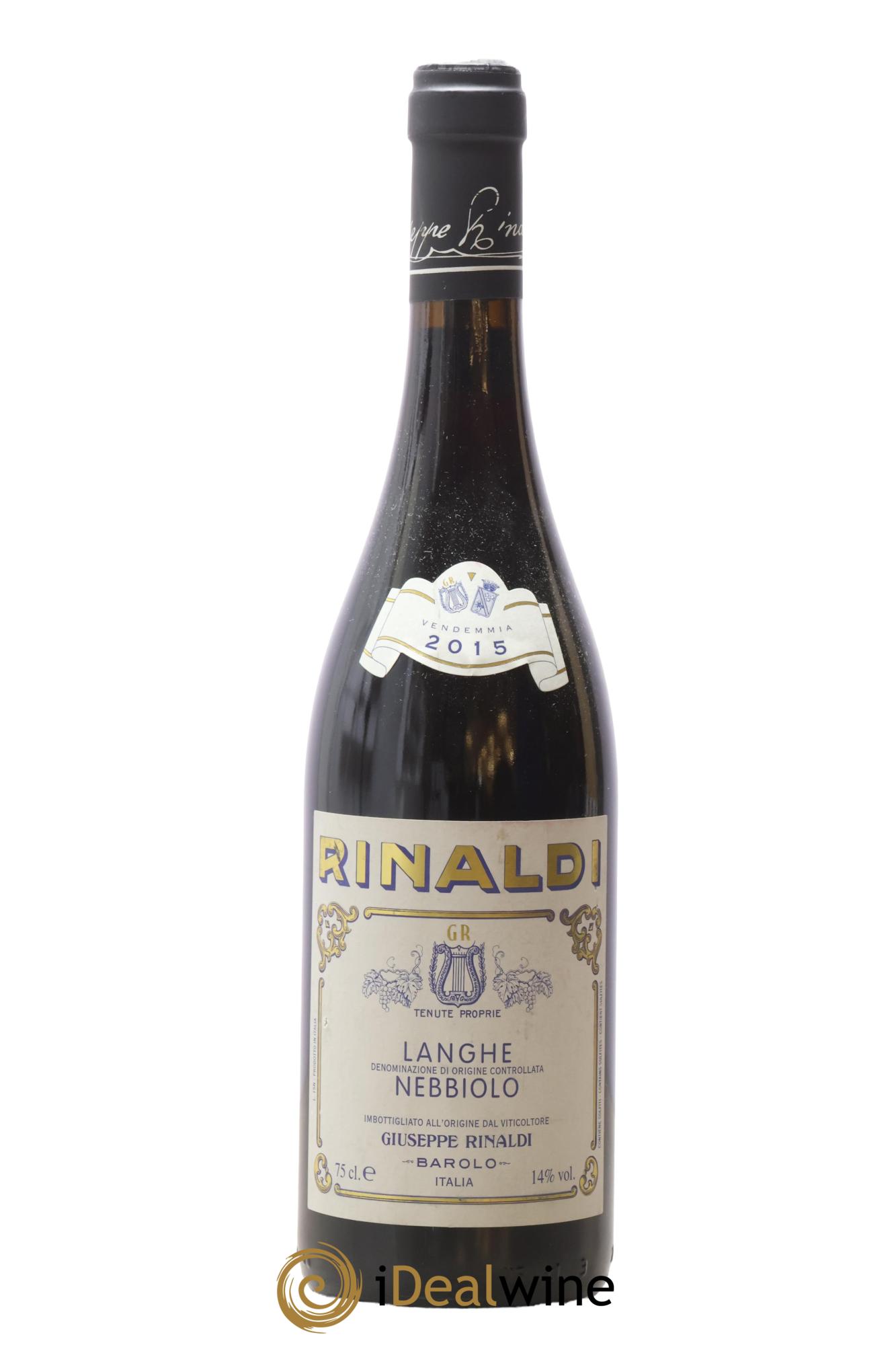 Langhe DOC Nebbiolo Giuseppe Rinaldi 2015 - Lot de 1 bouteille - 0