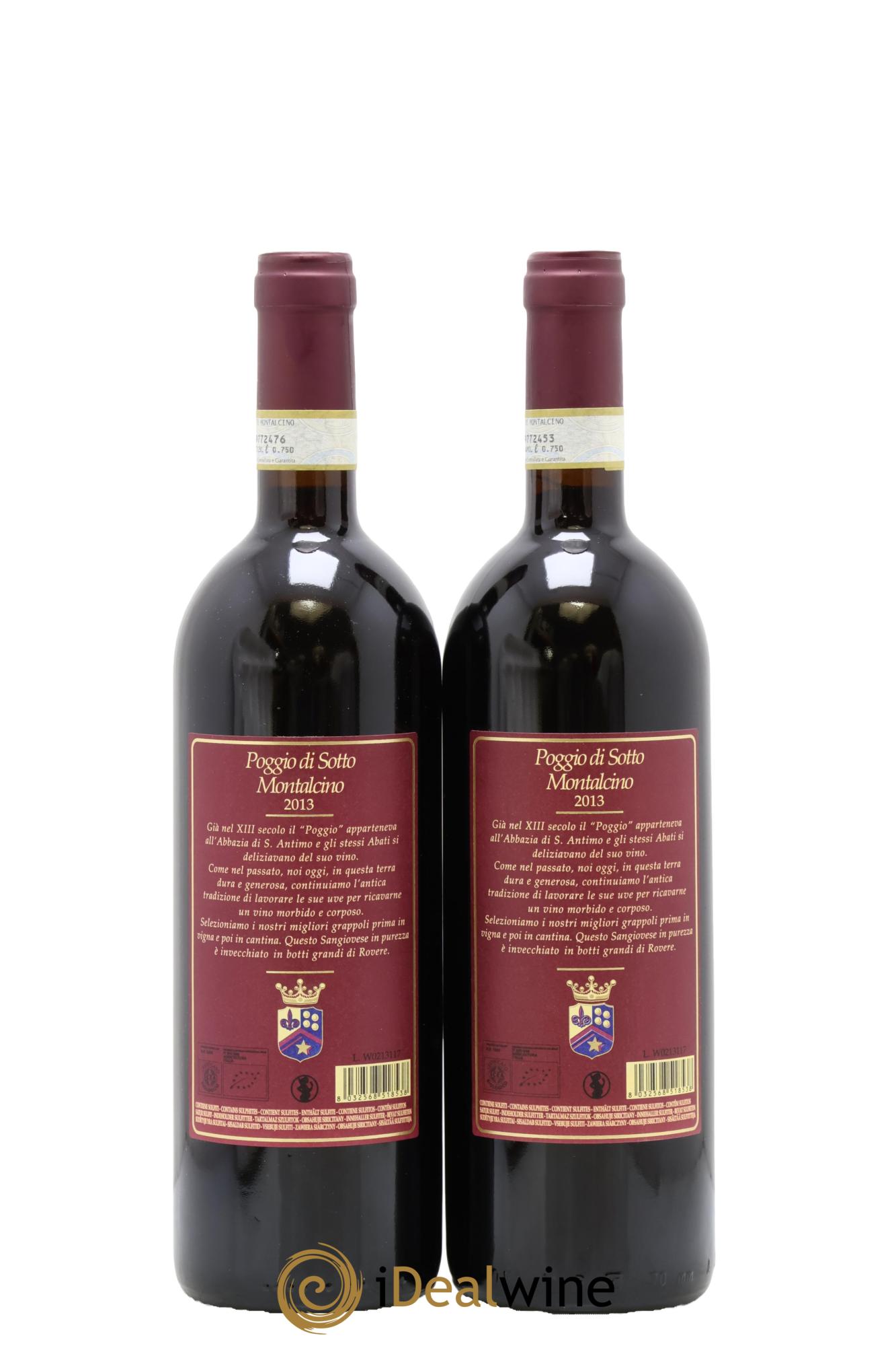 Brunello di Montalcino DOCG Poggio di Sotto 2013 - Lot de 2 bouteilles - 1