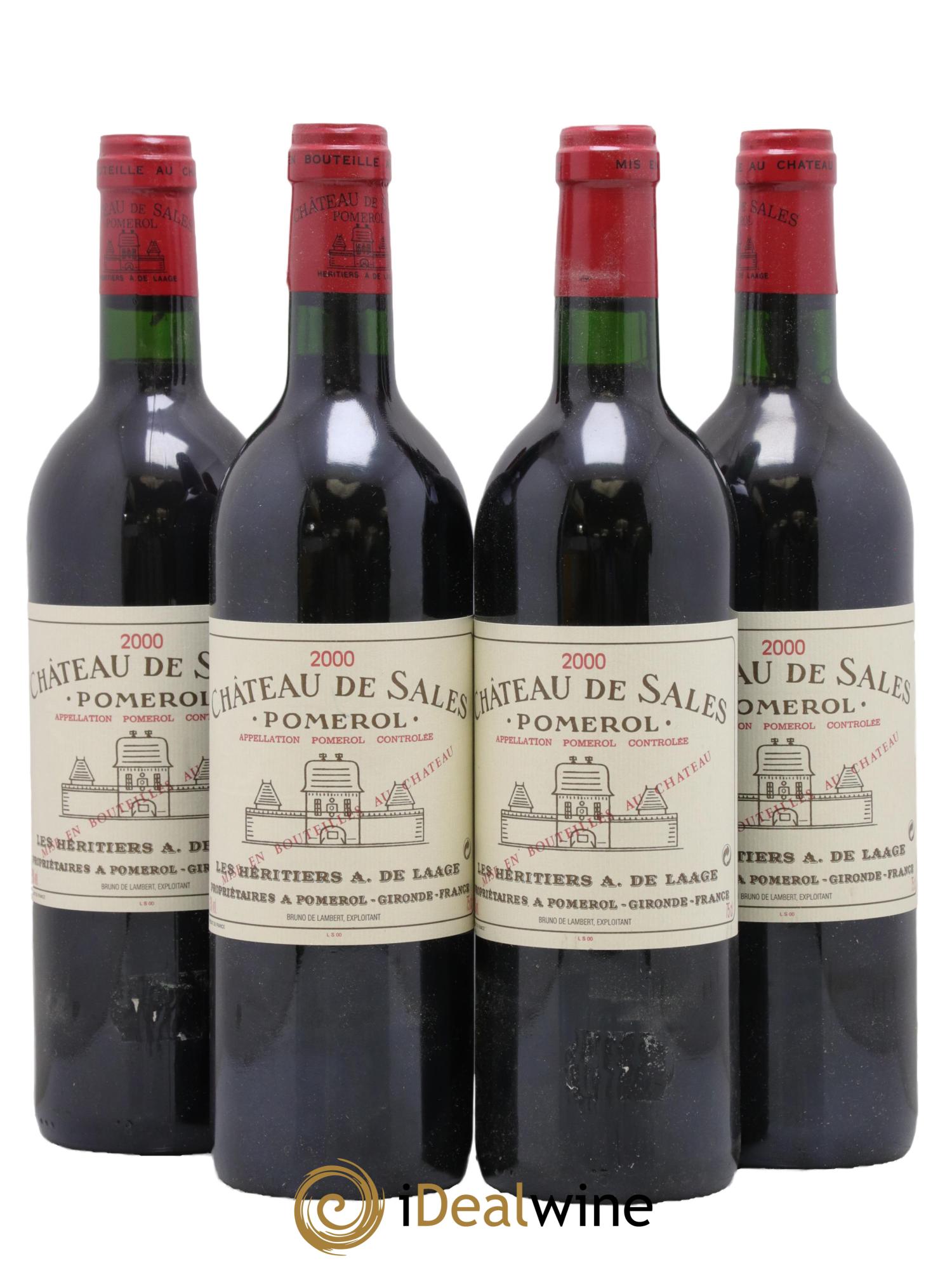 Château de Sales 2000 - Posten von 4 Flaschen - 0