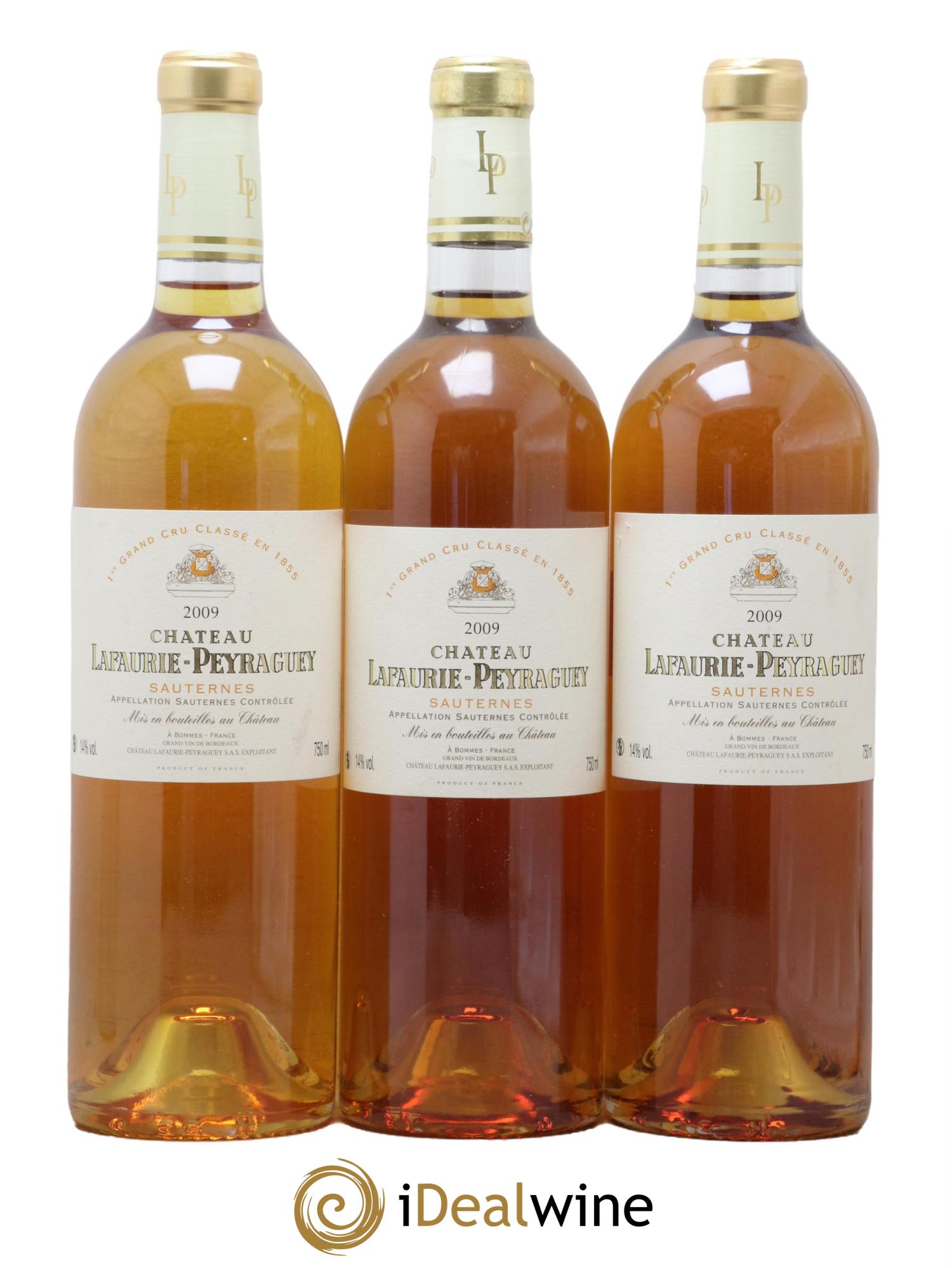 Château Lafaurie-Peyraguey 1er Grand Cru Classé 2009 - Lot de 3 bouteilles - 0