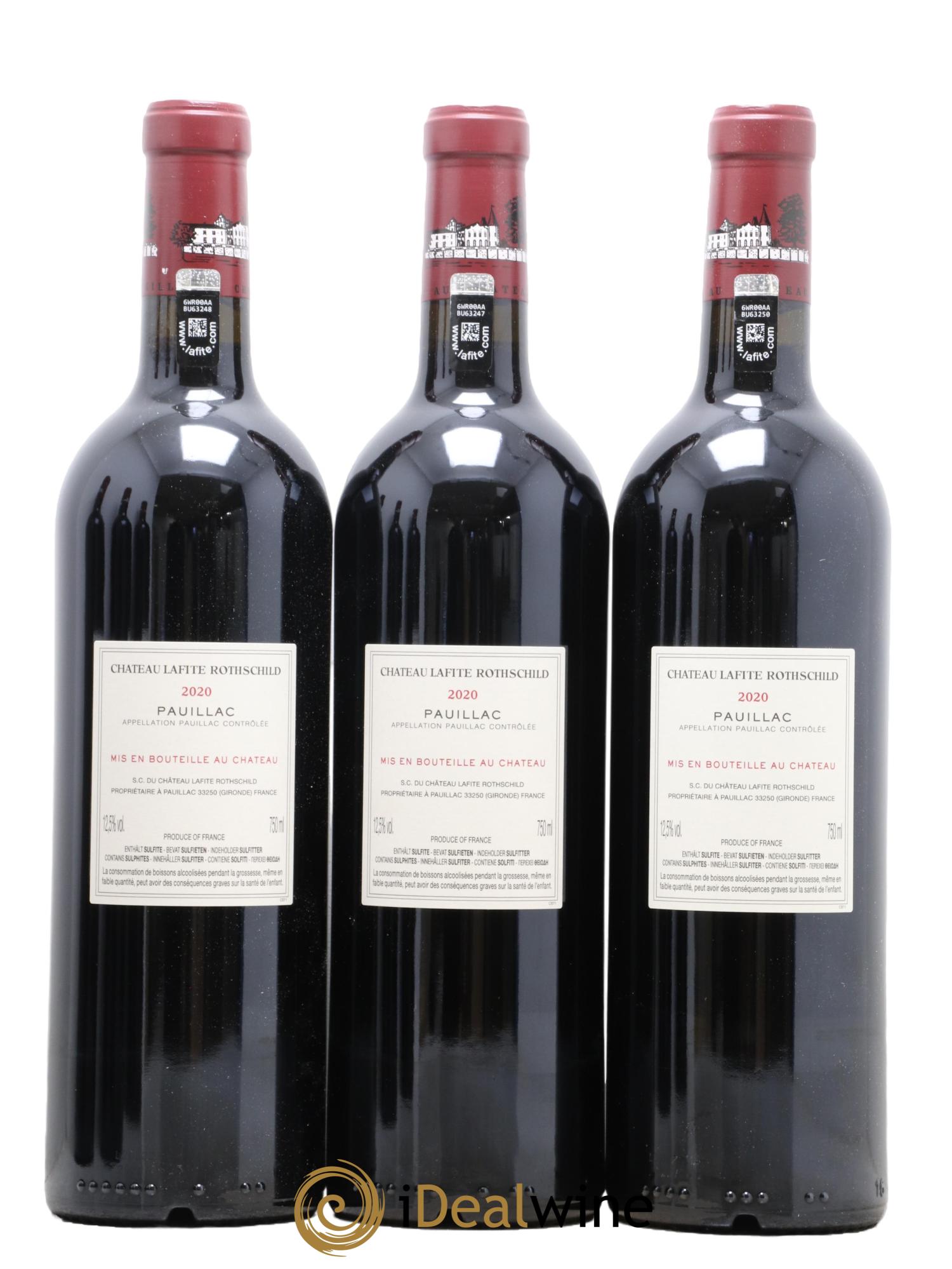 Château Lafite Rothschild 1er Grand Cru Classé 2020 - Lot of 6 bottles - 2