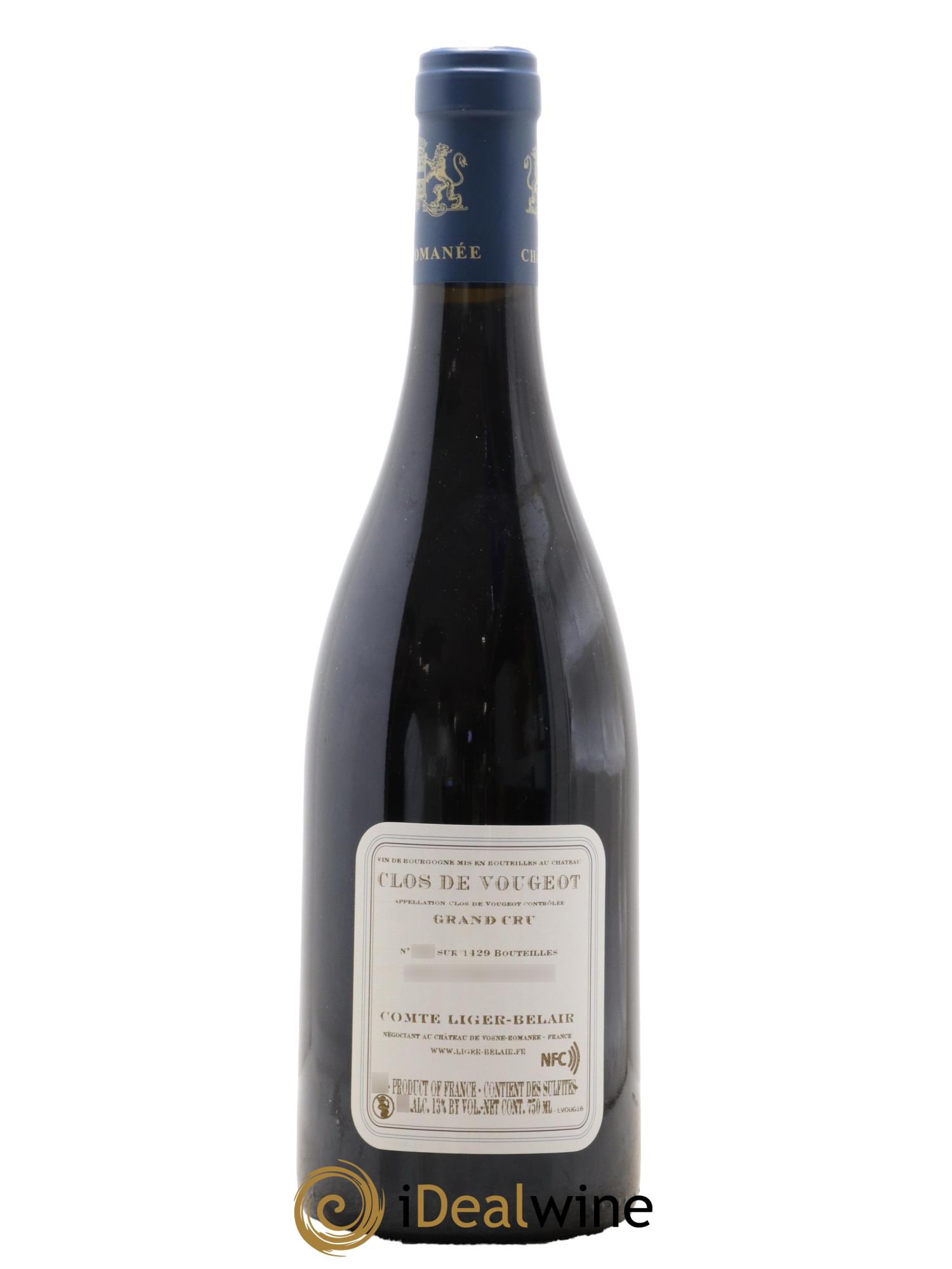 Clos de Vougeot Grand Cru Comte Liger-Belair (Domaine du) 2016 - Lot de 1 bouteille - 1
