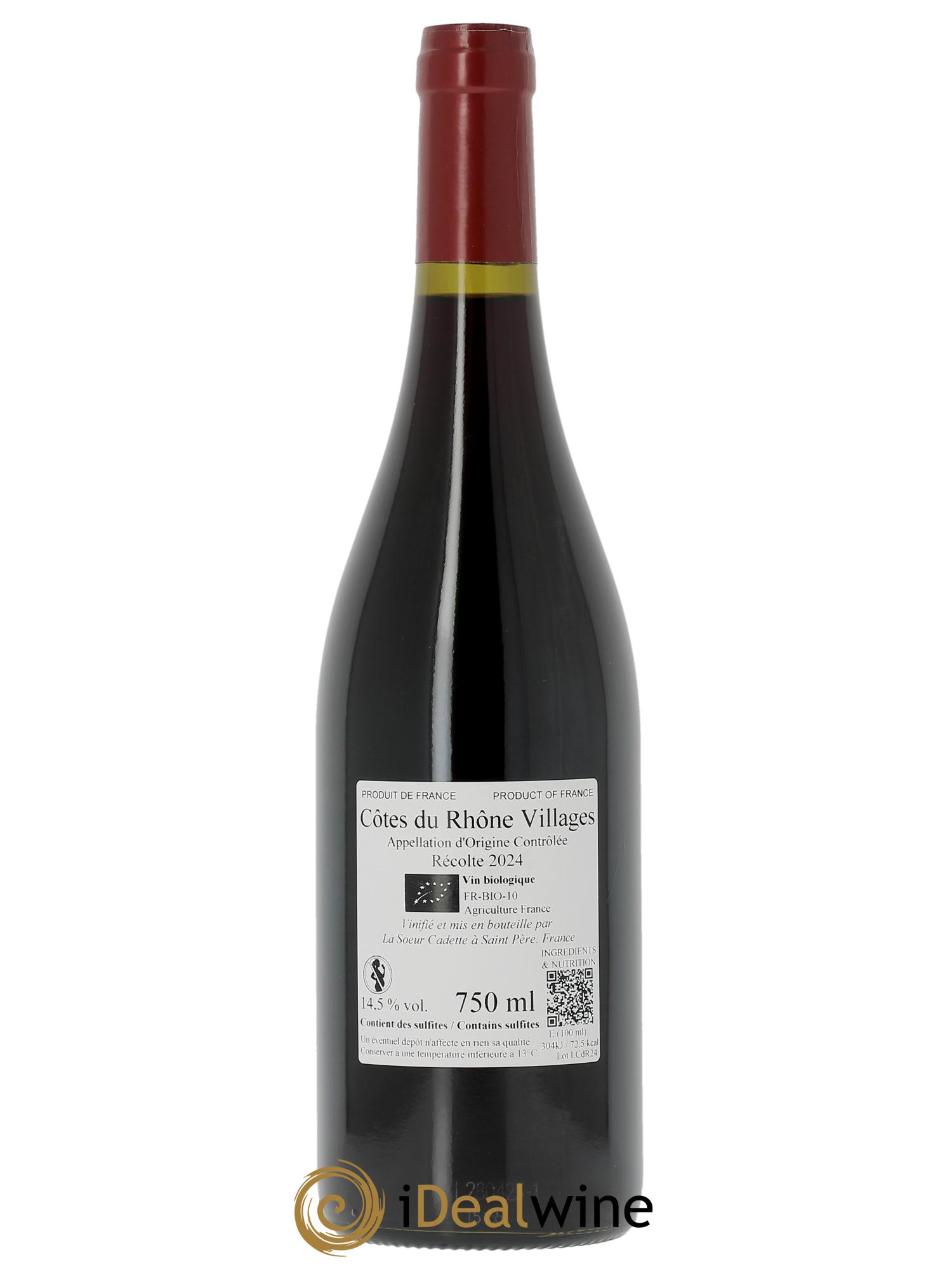 Côtes-du-Rhône La Soeur Cadette  2024 - Lot de 1 bouteille - 1