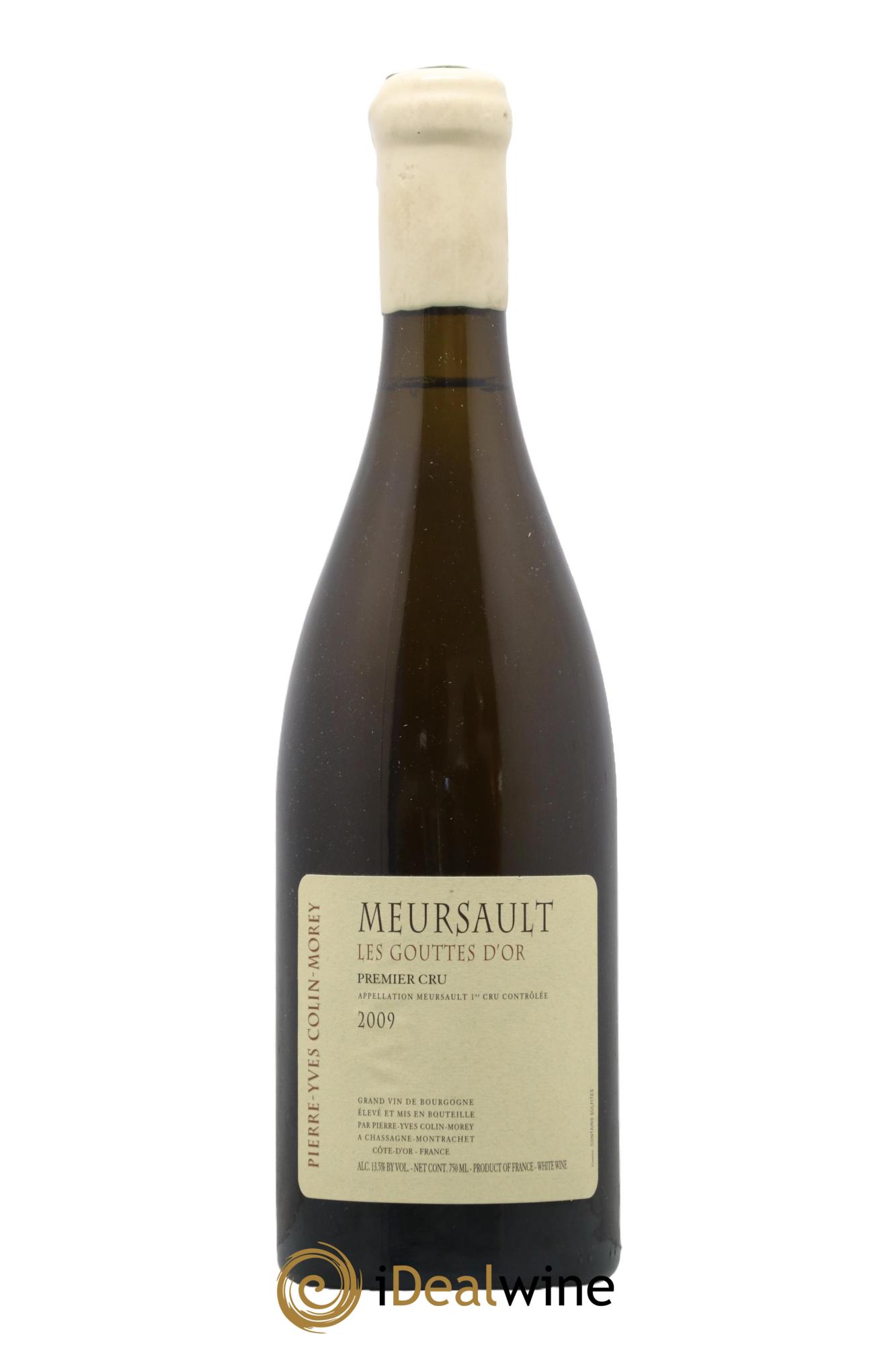 Meursault 1er Cru Les Gouttes d'Or Pierre-Yves Colin Morey 2009 - Lot de 1 bouteille - 0