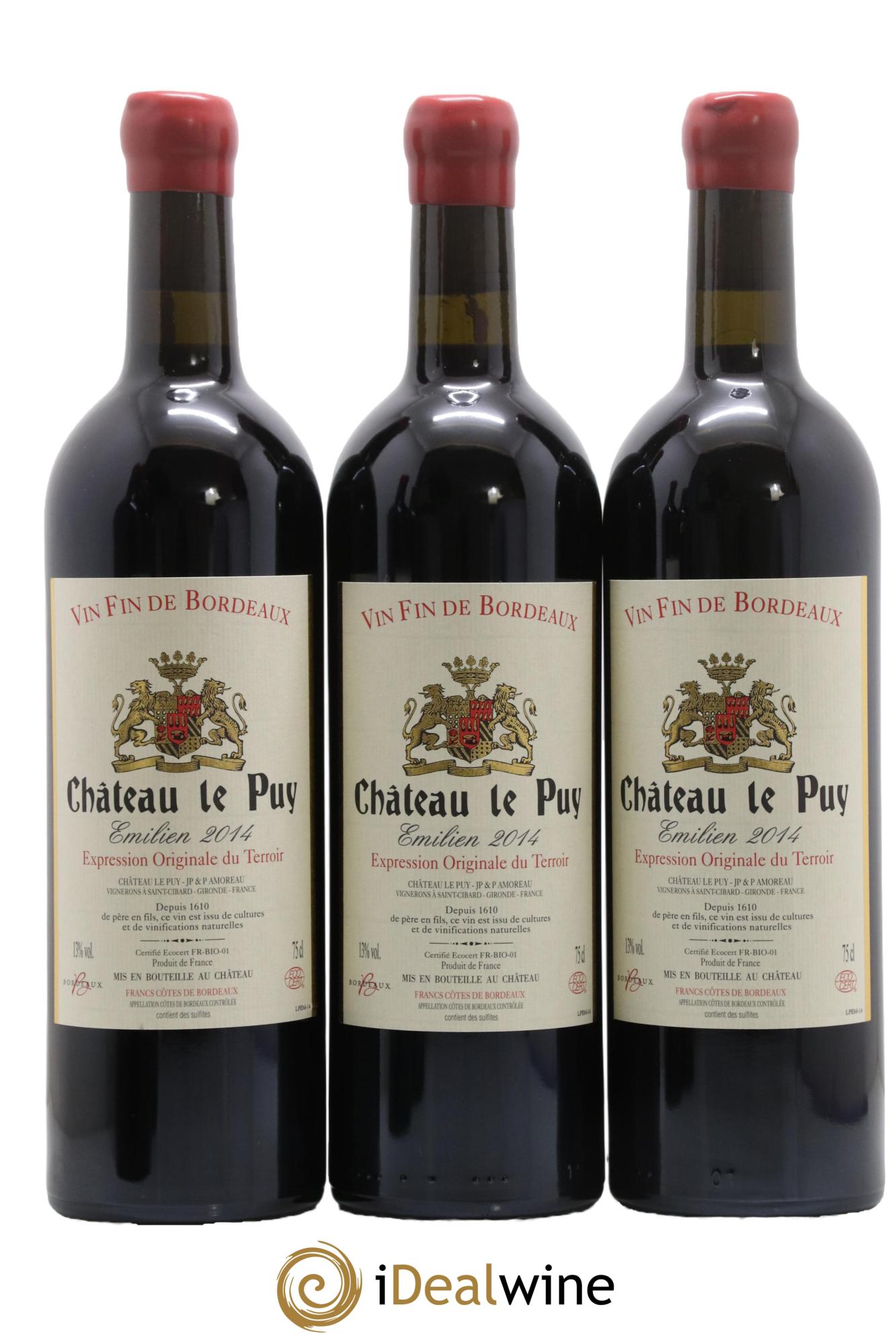 Le Puy - Cuvée Emilien 2014 - Lot de 3 bouteilles - 0