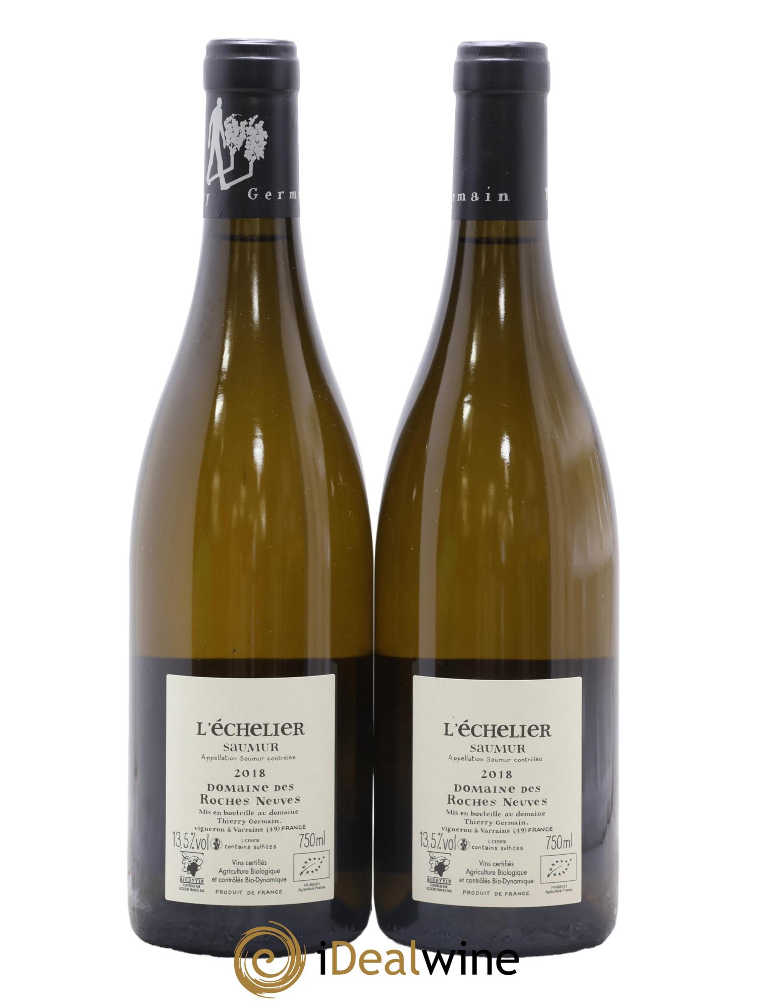 Saumur l'Echelier Domaine des Roches Neuves - Thierry Germain 2018 - Lot de 2 bouteilles - 1