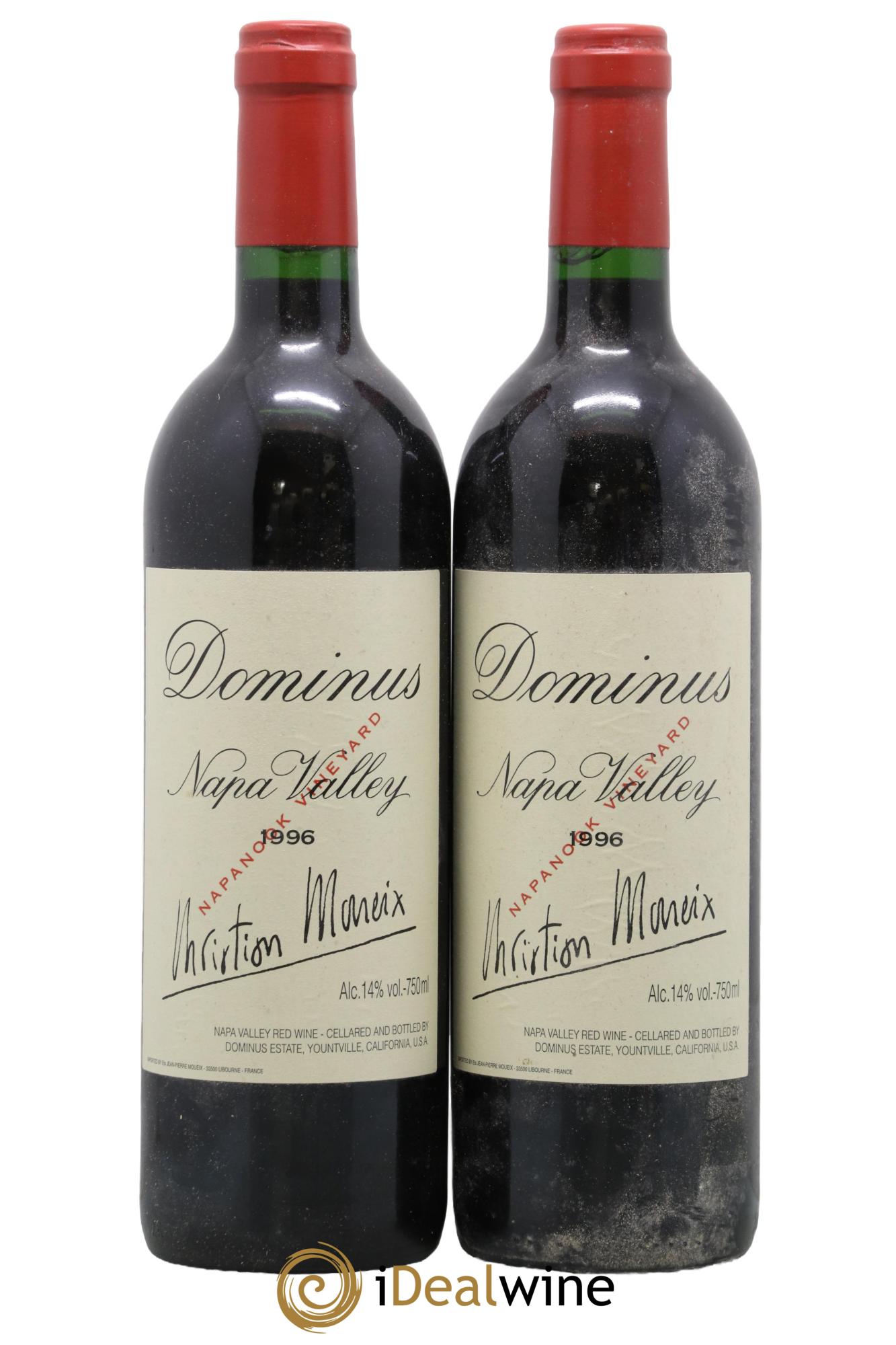 Napa Valley Dominus Estate Napanook Christian Moueix 1996 - Lot de 2 bouteilles - 0
