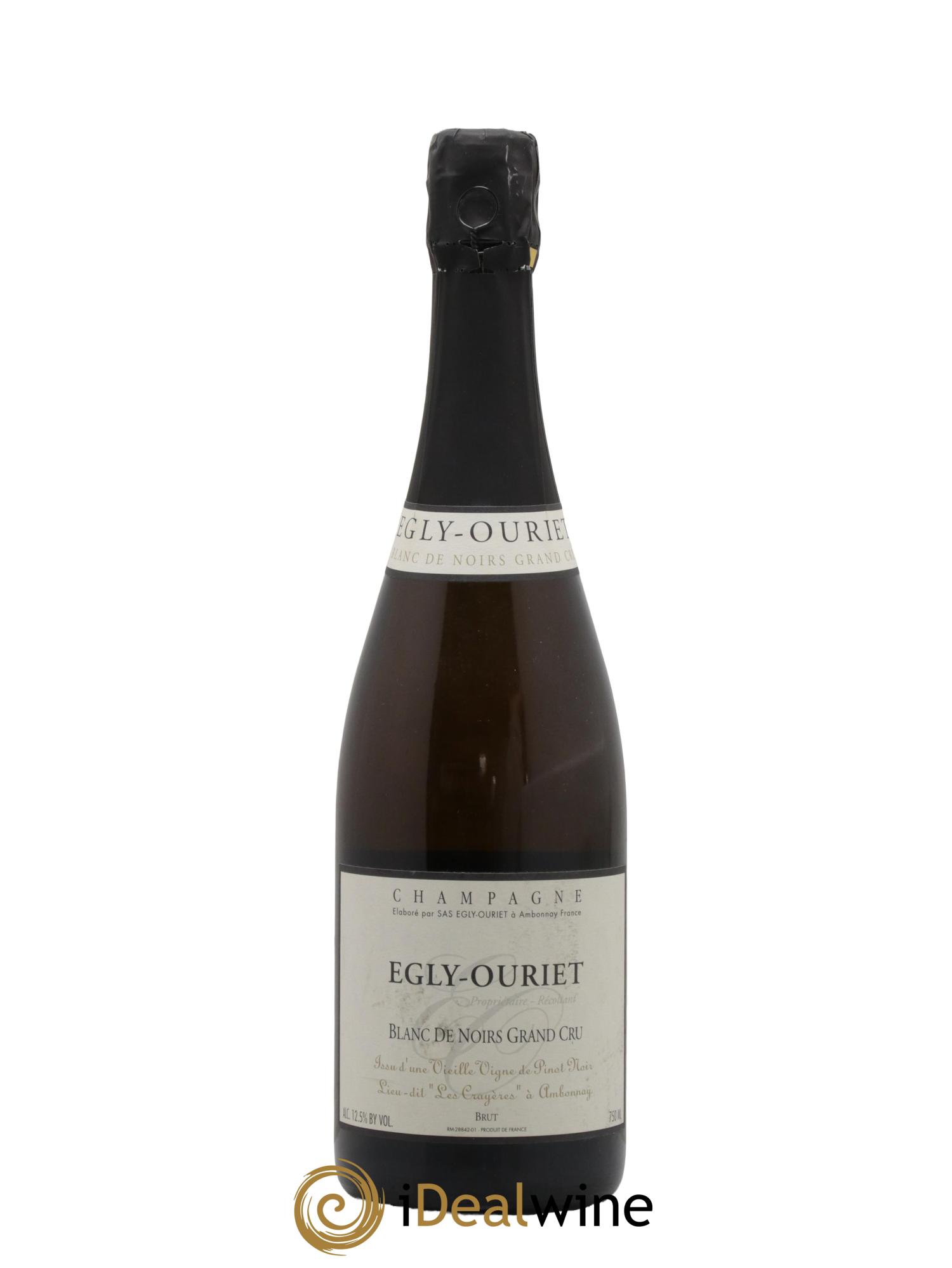 Blanc de Noirs Les Crayères Vieilles vignes Egly-Ouriet - Lot de 1 bouteille - 0
