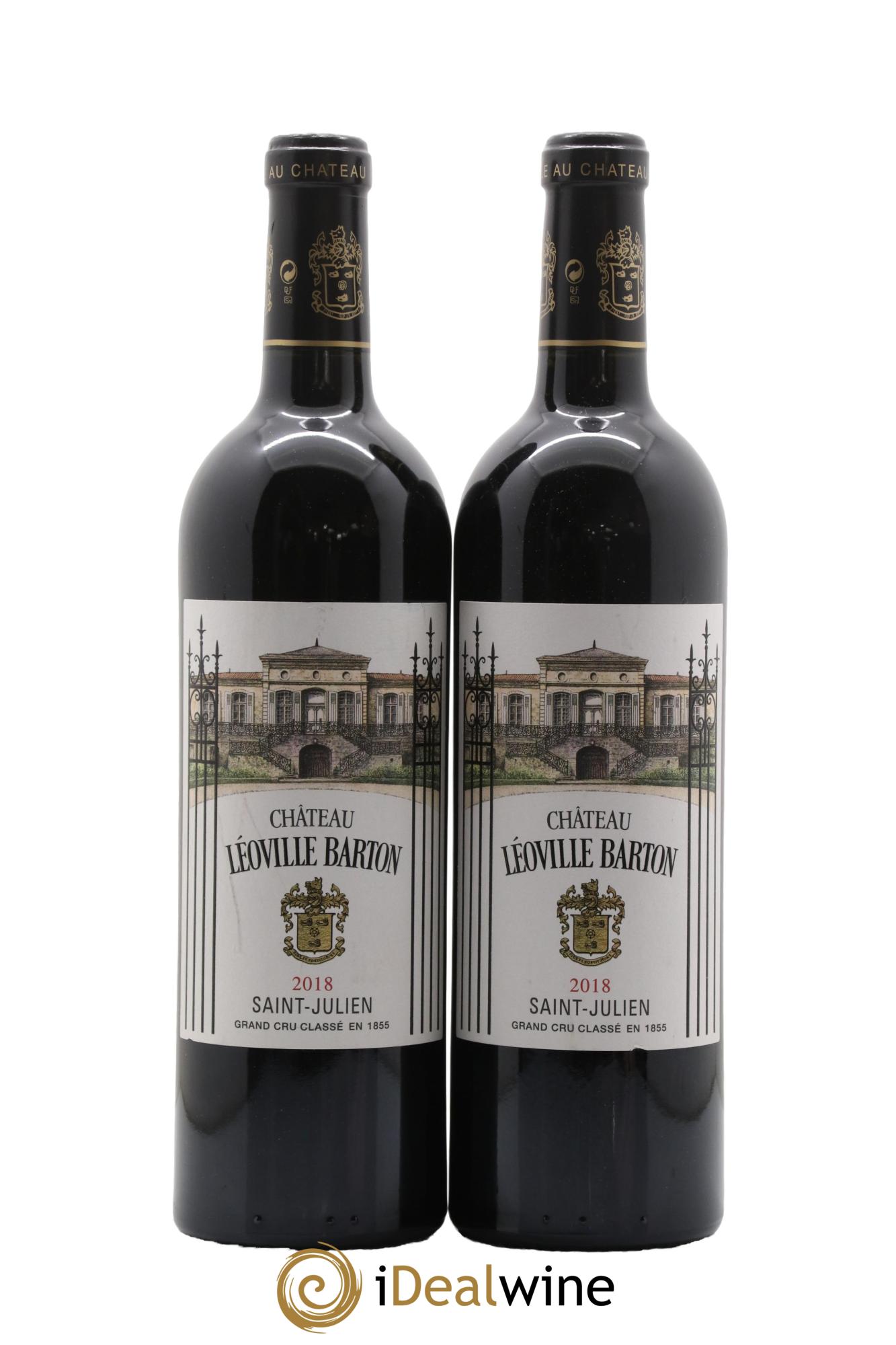 Château Léoville Barton 2ème Grand Cru Classé 2018 - Lot de 2 bouteilles - 0