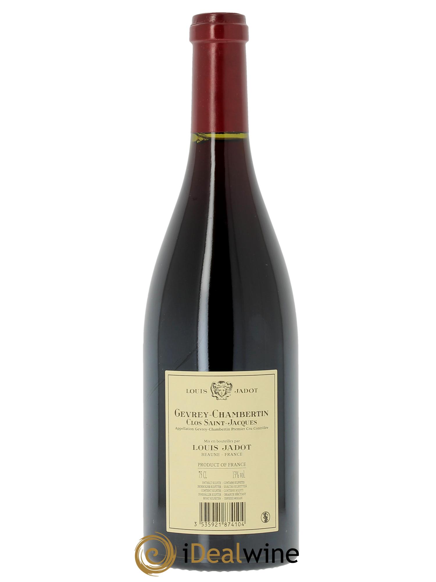 Acheter vin Gevrey-Chambertin 1er Cru Clos Saint Jacques Domaine