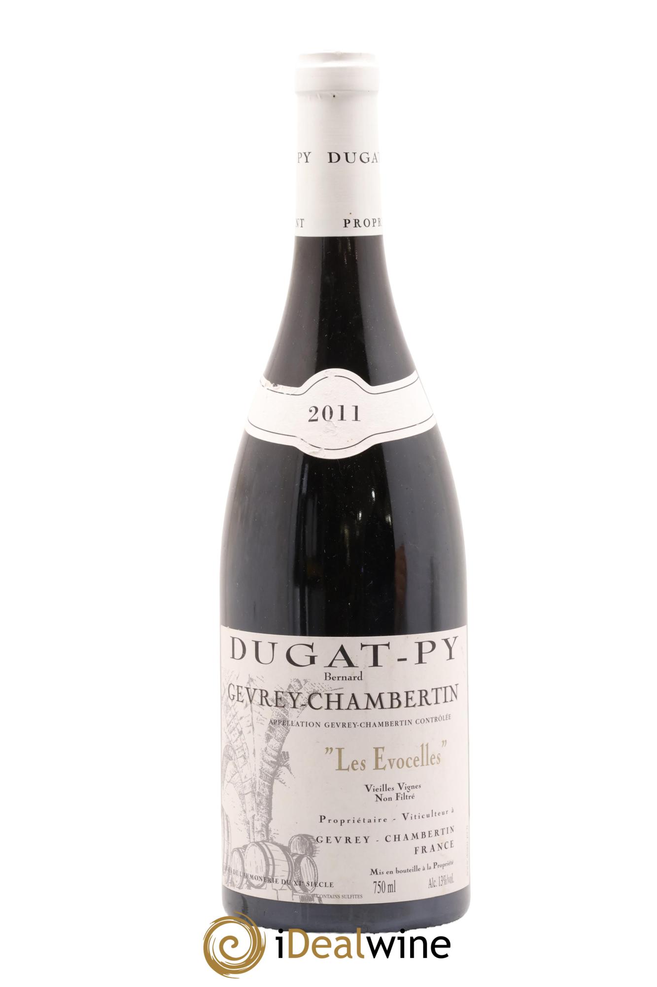 Gevrey-Chambertin Les Evocelles Vieilles Vignes Dugat-Py 2011 - Lot de 1 bouteille - 0