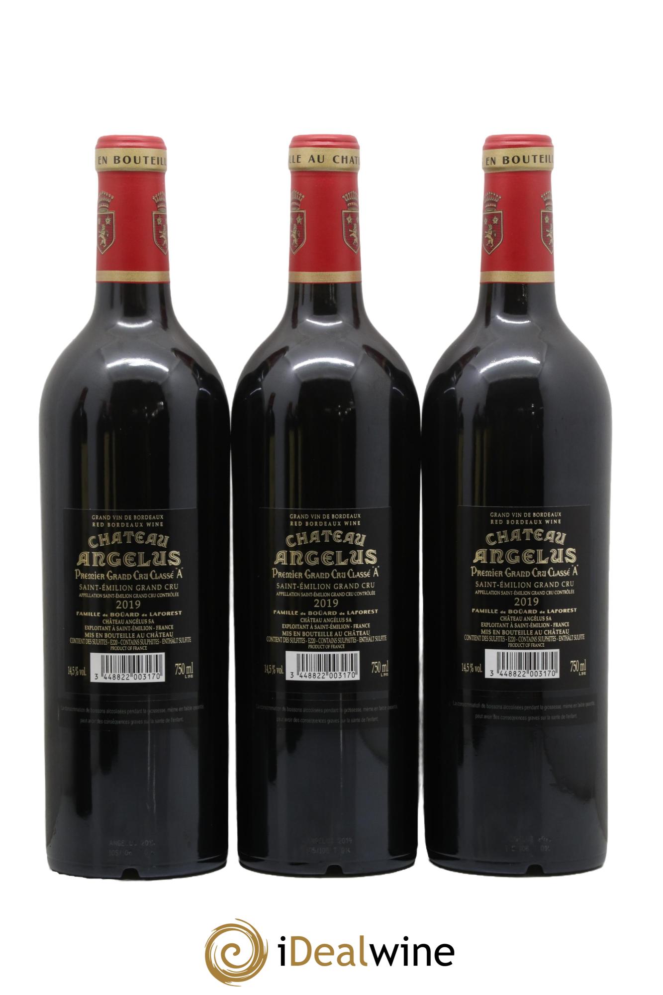 Château Angélus 1er Grand Cru Classé A 2019 - Lot of 6 bottles - 2