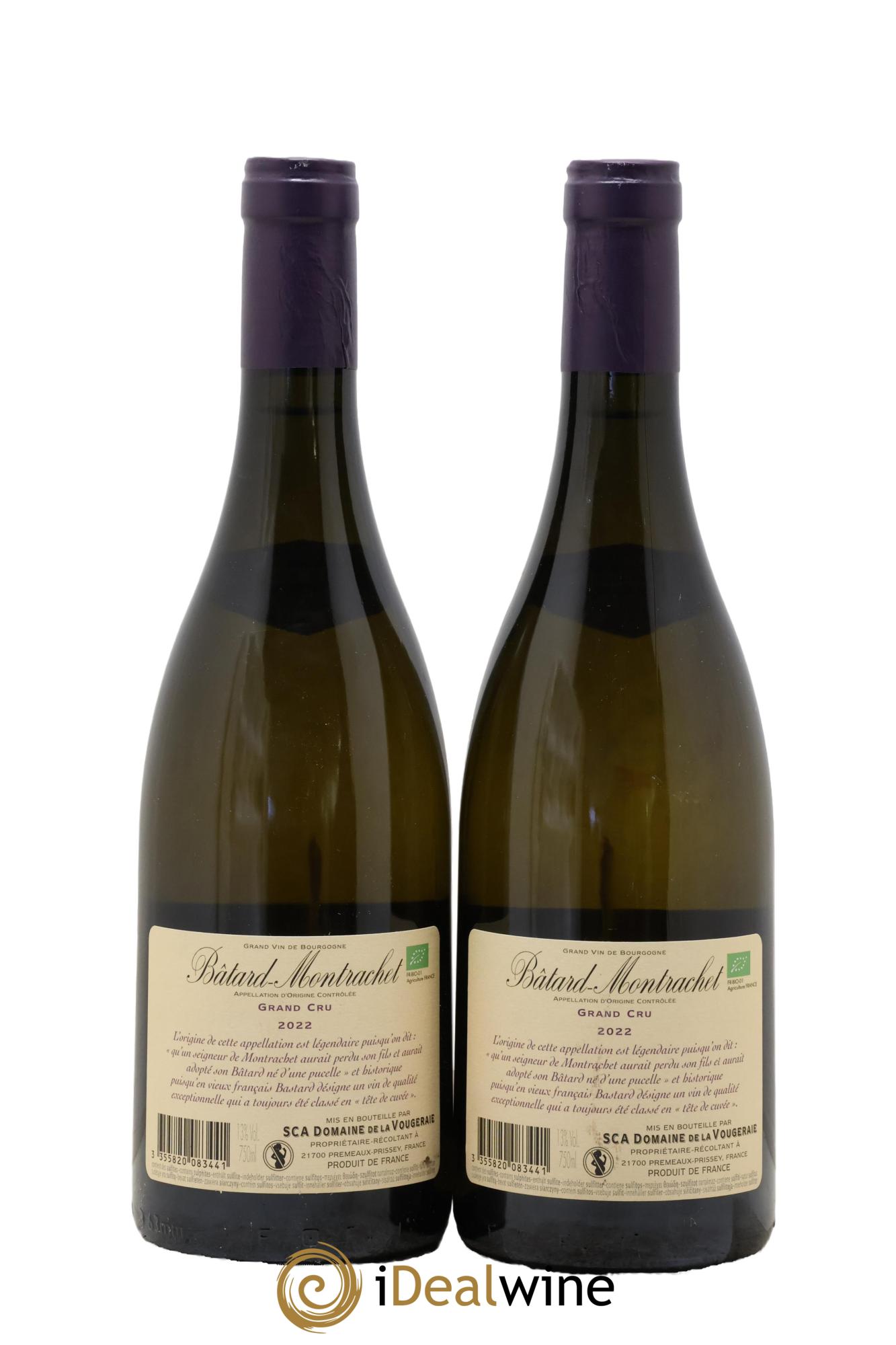 Bâtard-Montrachet Grand Cru La Vougeraie 2022 - Lot de 2 bouteilles - 1