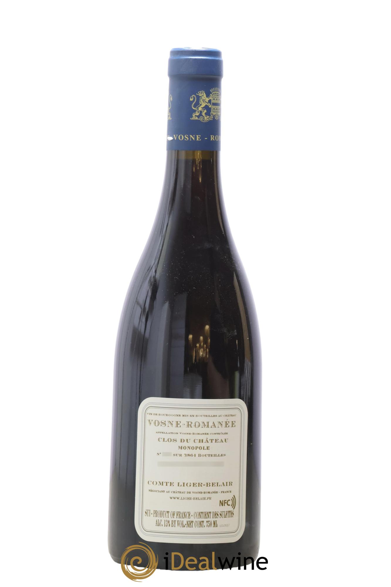 Vosne-Romanée Clos du Château Comte Liger-Belair (Domaine du) 2017 - Lot de 1 bouteille - 1