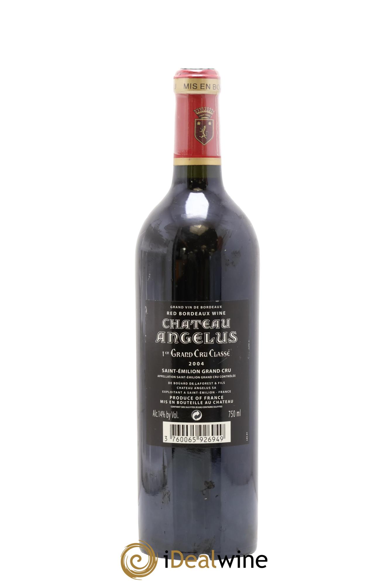 Château Angélus 1er Grand Cru Classé A 2004 - Lotto di 1 bottiglia - 1