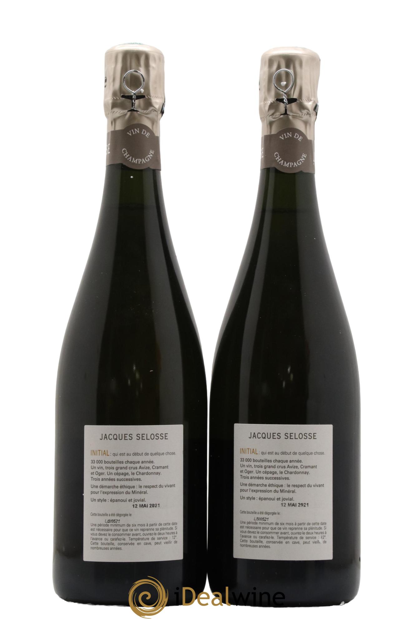 Initial Brut Jacques Selosse - Lot de 2 bouteilles - 1