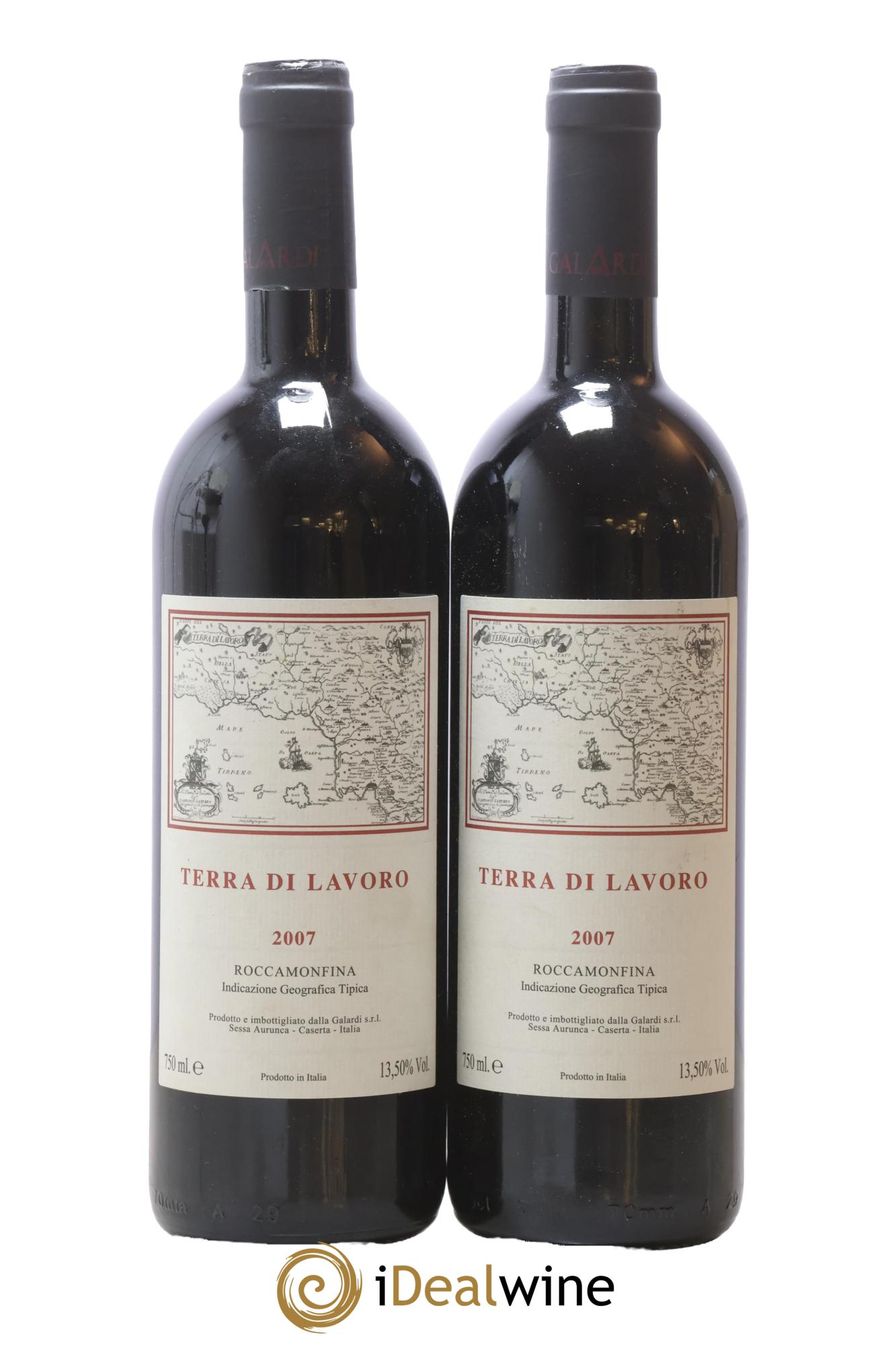 Roccamonfina IGT Terra di Lavoro Galardi 2007 - Lotto di 2 bottiglie - 0
