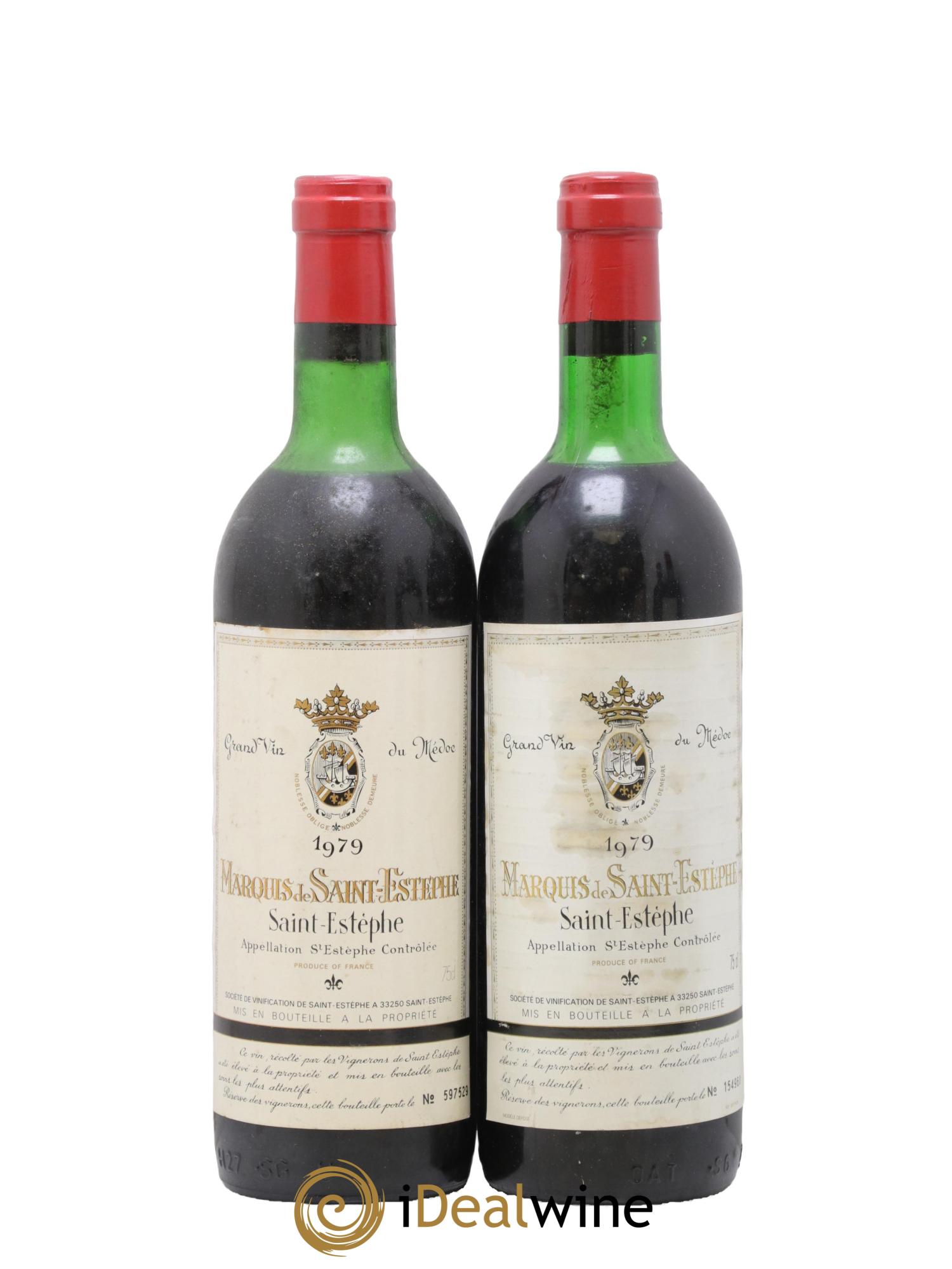 Marquis de Saint Estèphe 1979 - Posten von 2 Flaschen - 0