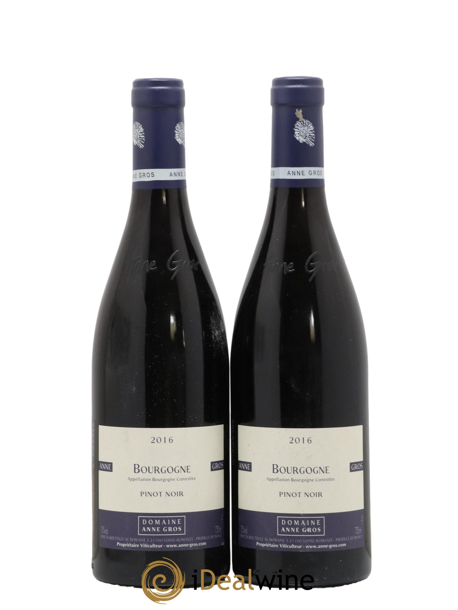 Bourgogne Pinot Noir Anne Gros 2016 - Lot de 2 bouteilles - 0