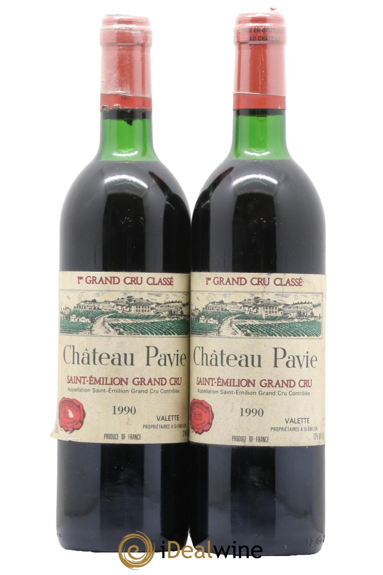 シャトーパヴィ 1990 Chateau Pavie Acheter vin Château Pavie 1er Grand Cru Classé A 1990 (lot: 2473706)