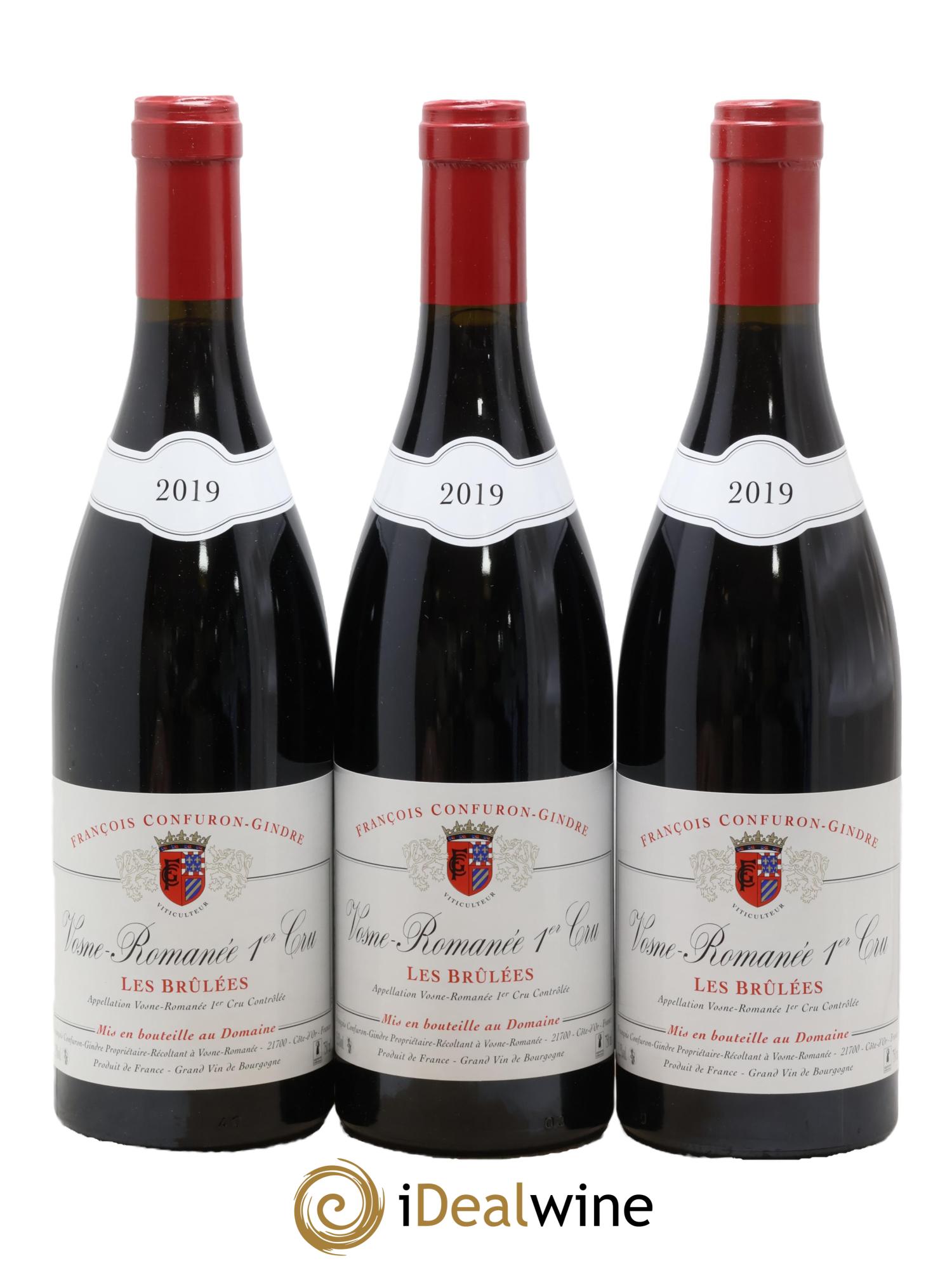 Vosne-Romanée 1er Cru Les Brûlées François Confuron-Gindre 2019 - Lot de 3 bouteilles - 0