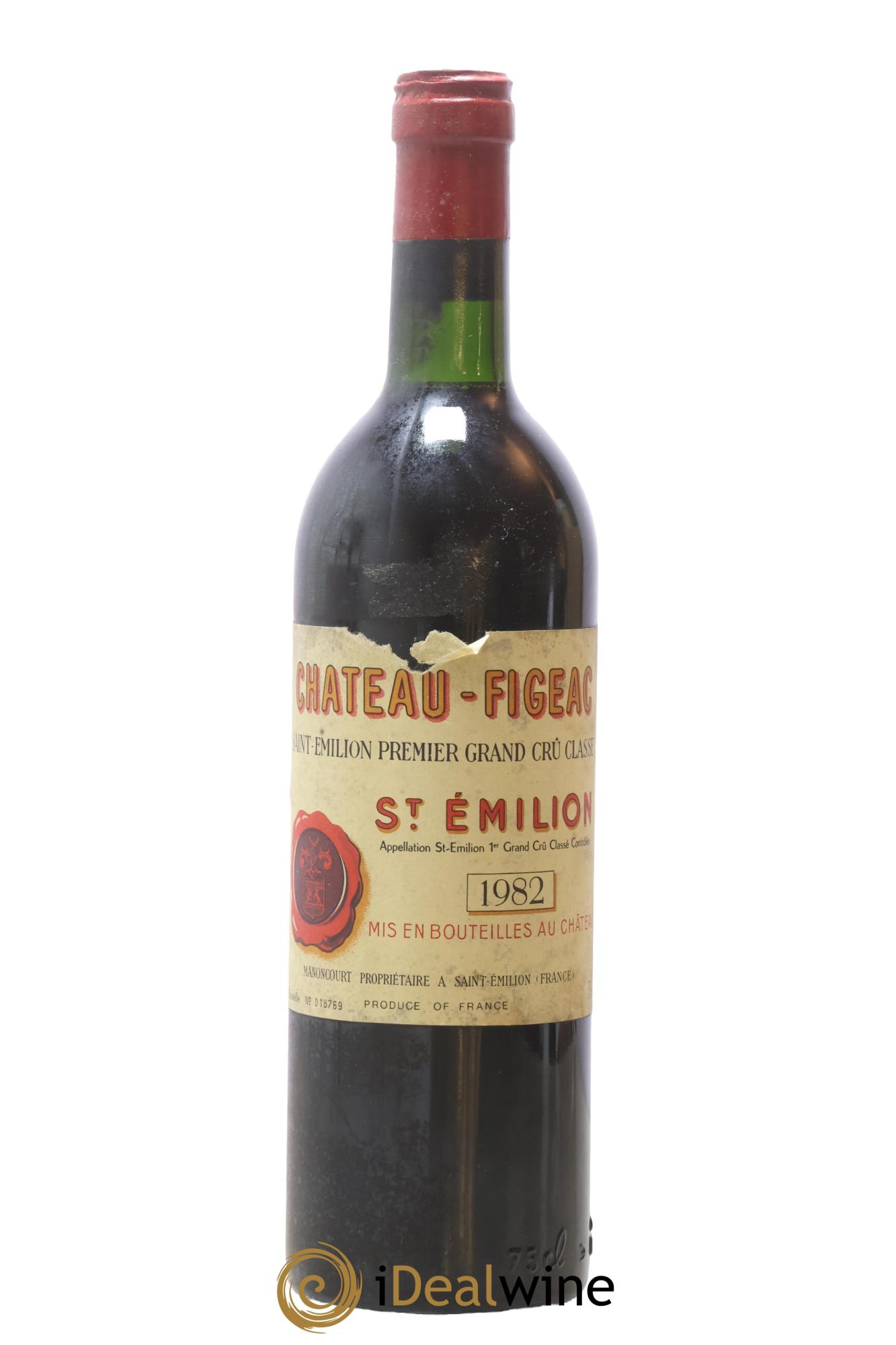 Château Figeac 1er Grand Cru Classé A 1982 - Lotto di 1 bottiglia - 0