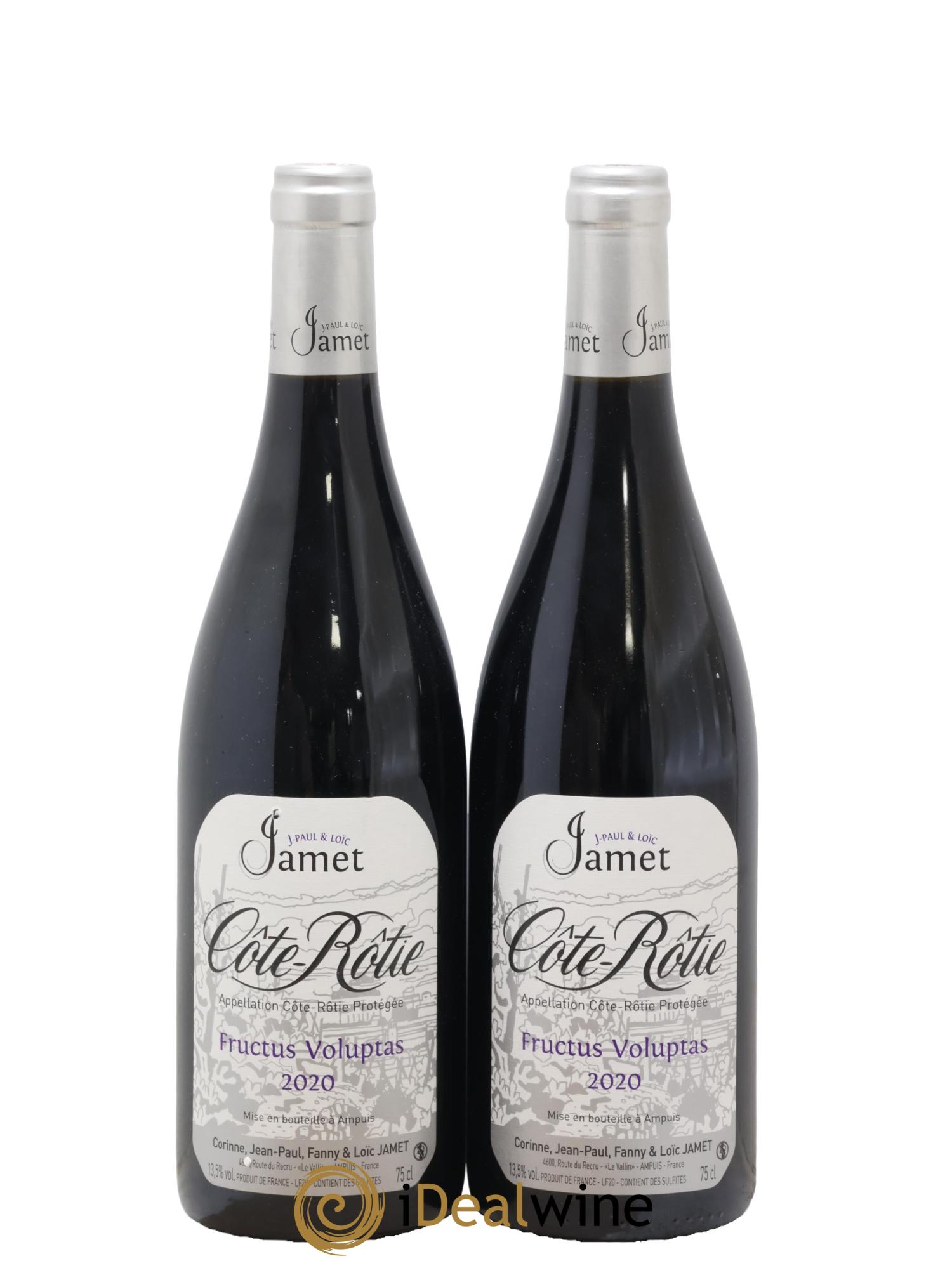Côte-Rôtie Fructus Voluptas Jamet (Domaine) 2020 - Lot of 2 bottles - 0