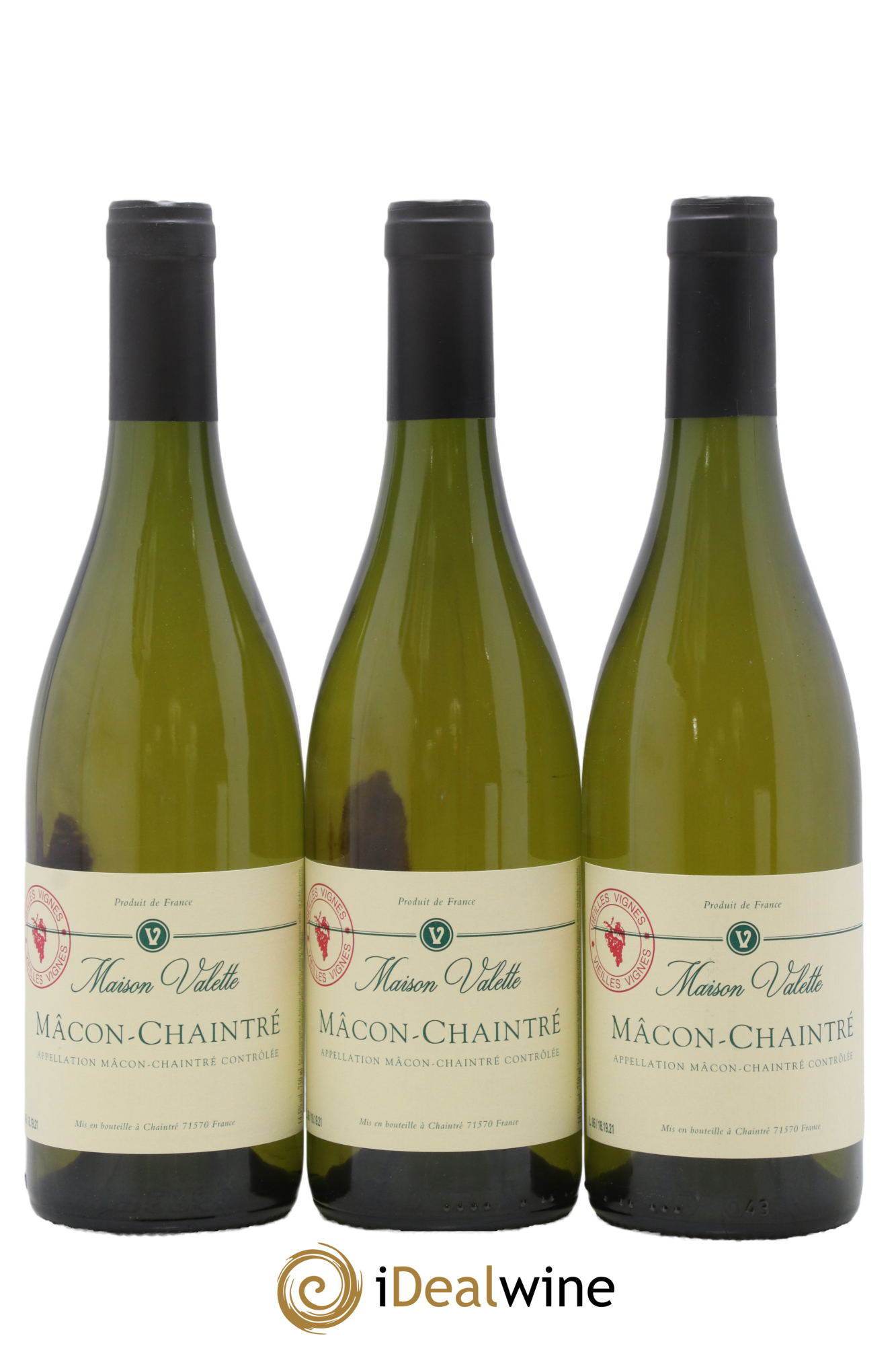Mâcon Chaintré Vieilles Vignes Valette (Domaine) - Lot de 3 bouteilles - 0