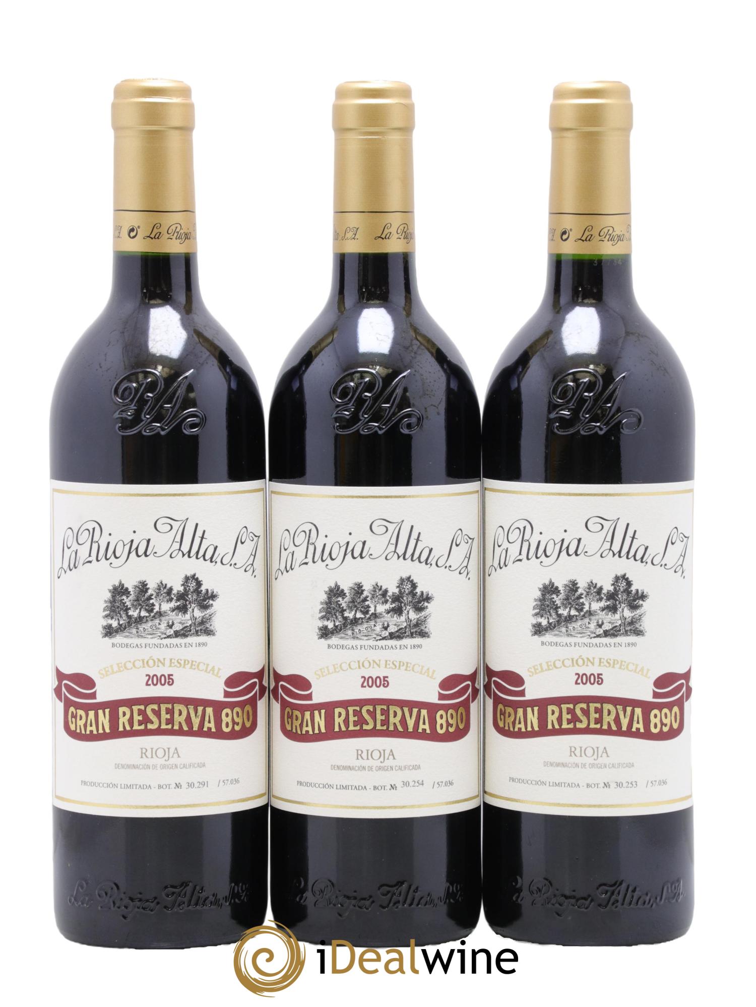 Rioja DOCa Gran Reserva 890 La Rioja Alta 2005 - Lotto di 6 bottiglie - 1