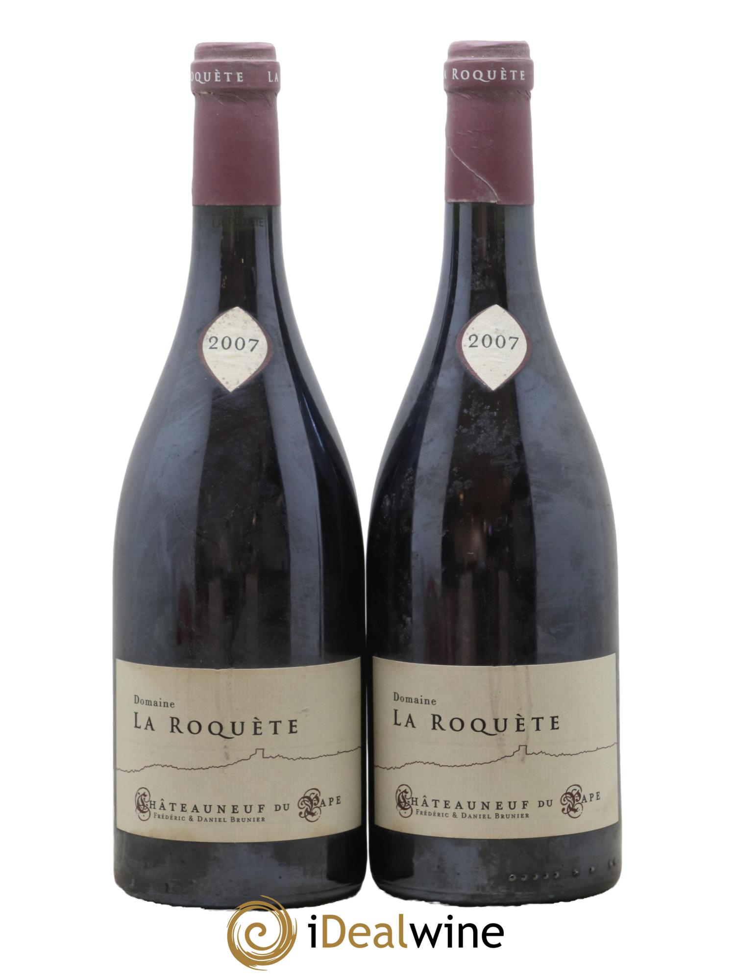 Châteauneuf-du-Pape La Roquète - Anciennement La Roquette (Domaine de) Vignobles Brunier 2007 - Lot de 2 bouteilles - 0