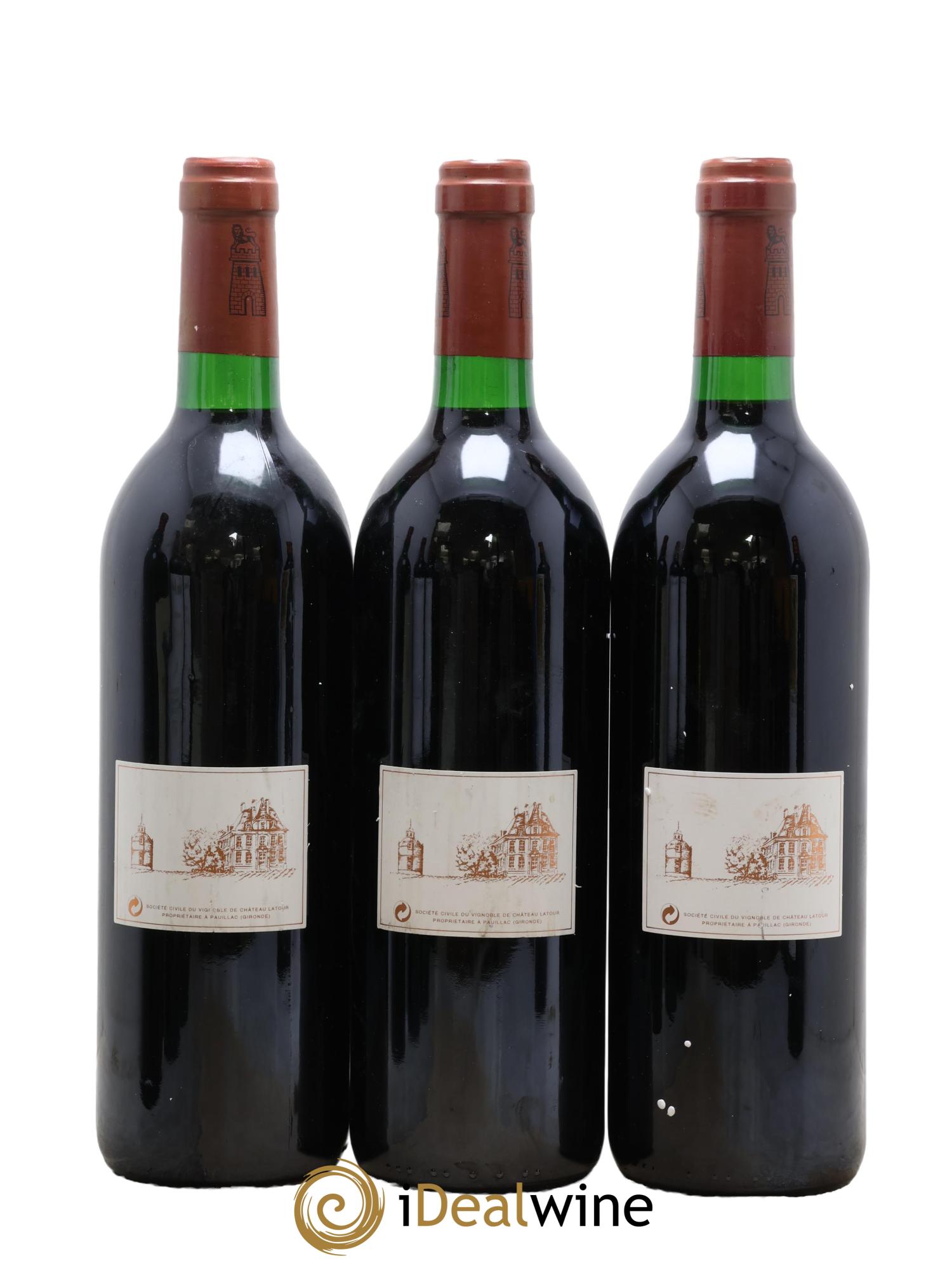 Château Latour 1er Grand Cru Classé 1994 - Lotto di 3 bottiglie - 1