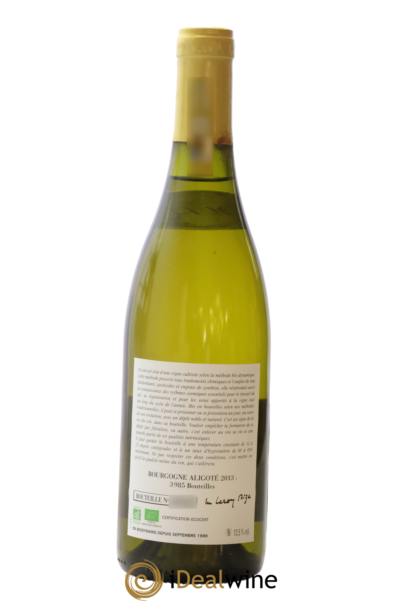 Bourgogne Aligoté Leroy (Domaine) 2013 - Lotto di 1 bottiglia - 1