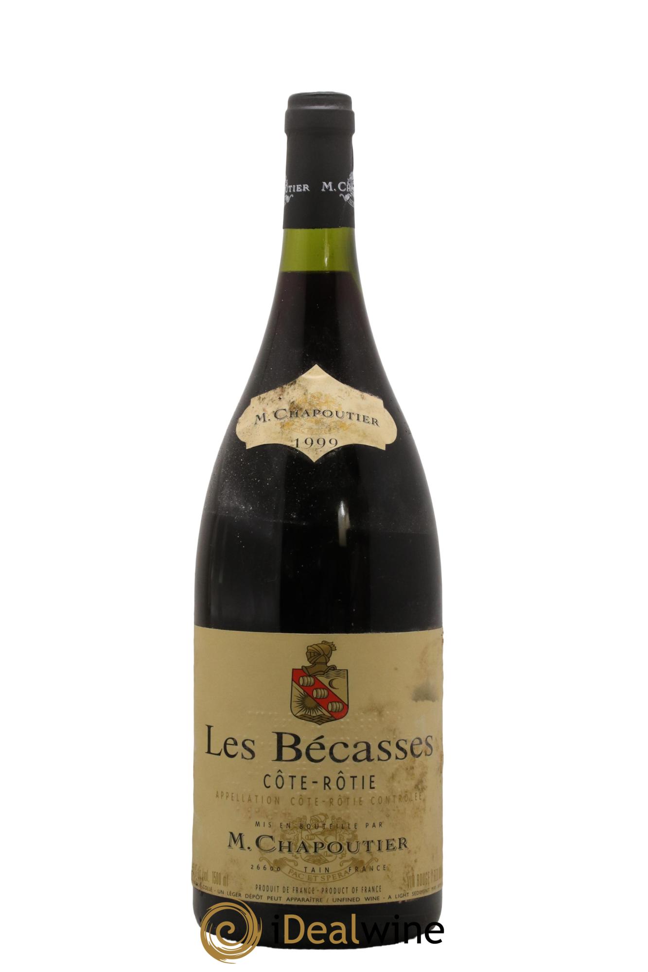 Côte-Rôtie Les Bécasses Chapoutier 1999 - Posten von 1 Magnum - 0
