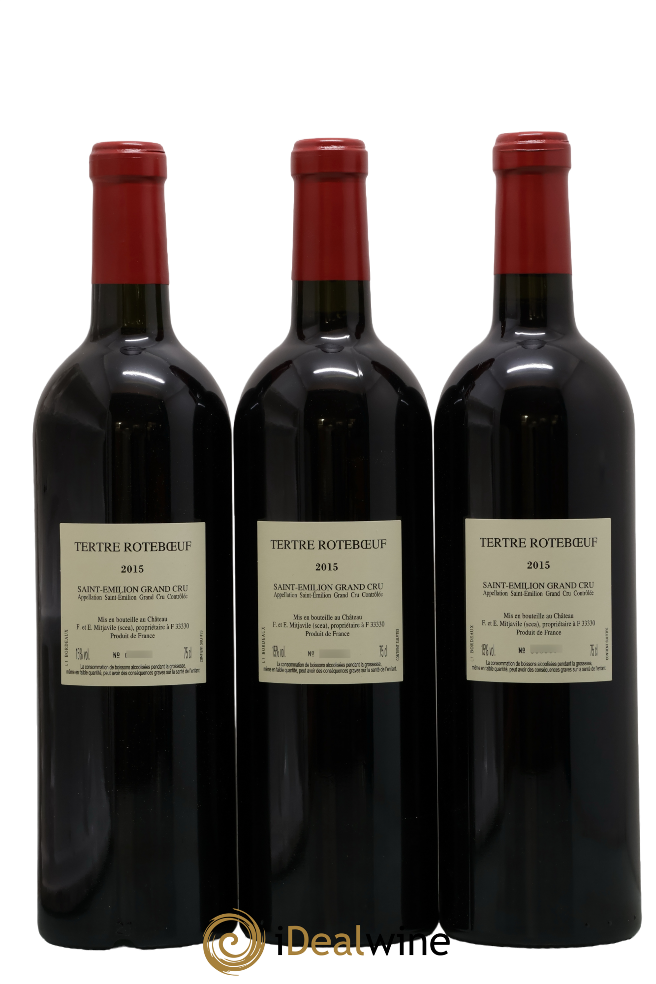 Château Tertre Roteboeuf 2015 - Lot de 3 bouteilles - 1