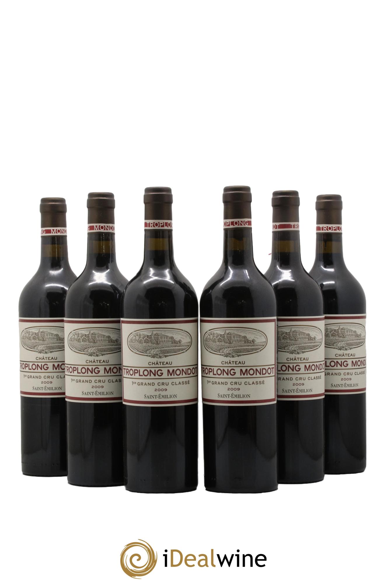 Château Troplong Mondot 1er Grand Cru Classé B 2009 - Lotto di 6 bottiglie - 0