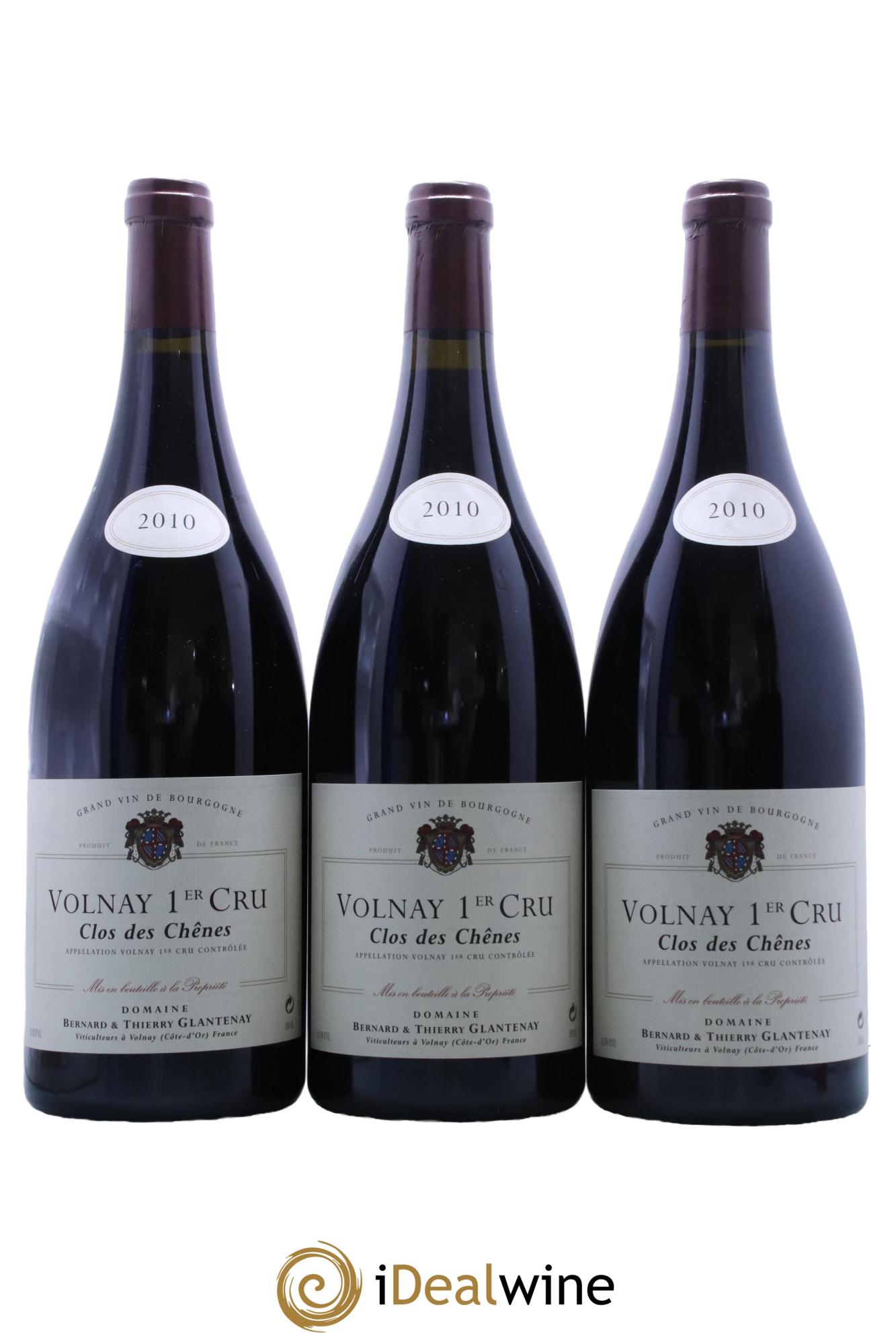 Volnay 1er Cru Clos des Chênes Bernard et Thierry Glantenay (Domaine) 2010 - Lot de 3 magnums - 0