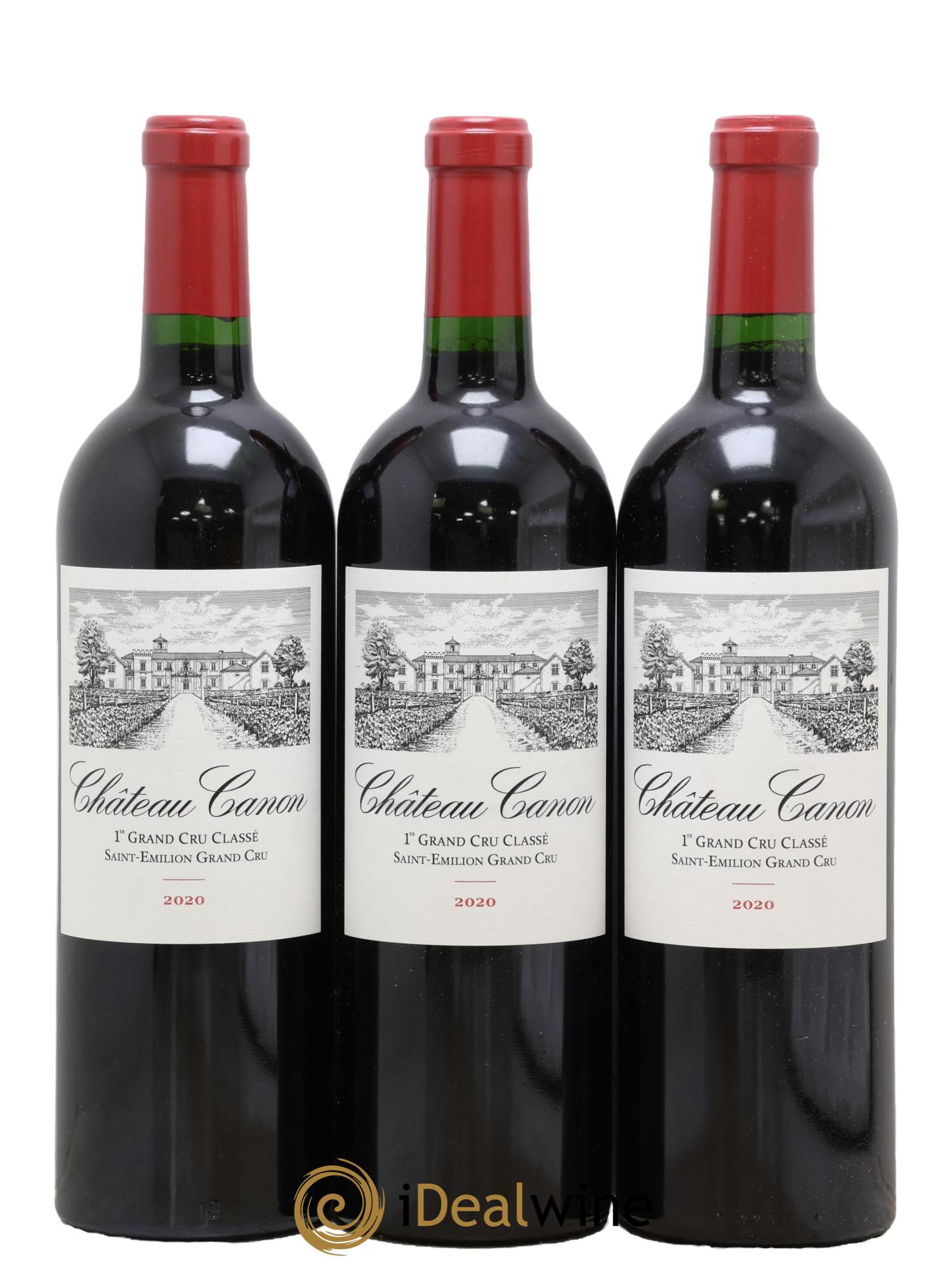 Château Canon 1er Grand Cru Classé B 2020 - Lot of 3 bottles - 0