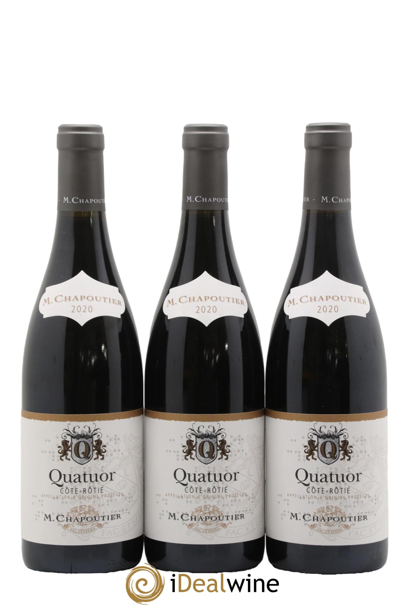 Côte-Rôtie Quatuor M. Chapoutier 2020 - Lot of 3 bottles - 0