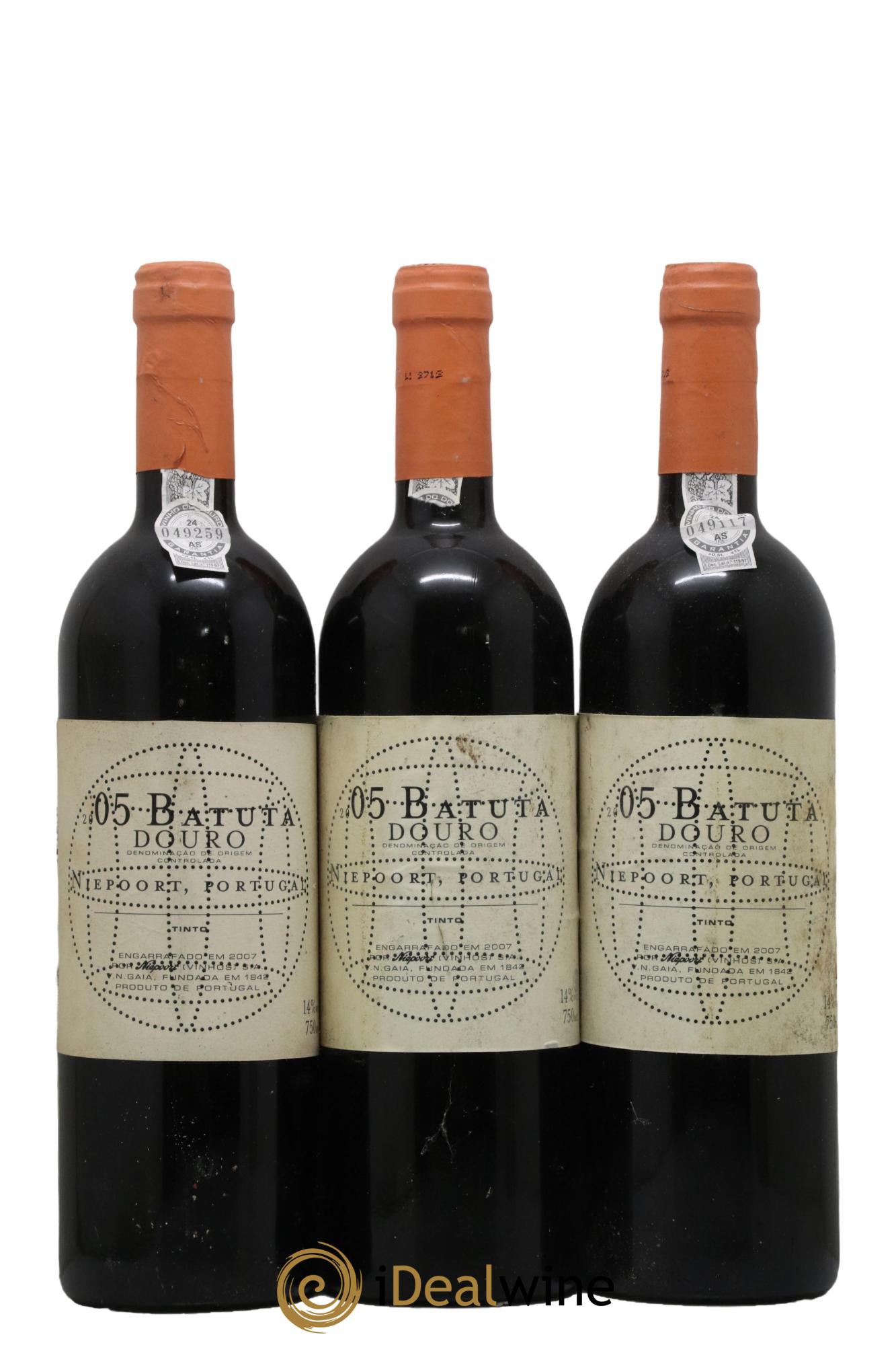 Douro Batuta Niepoort 2005 - Lot de 3 bouteilles - 0