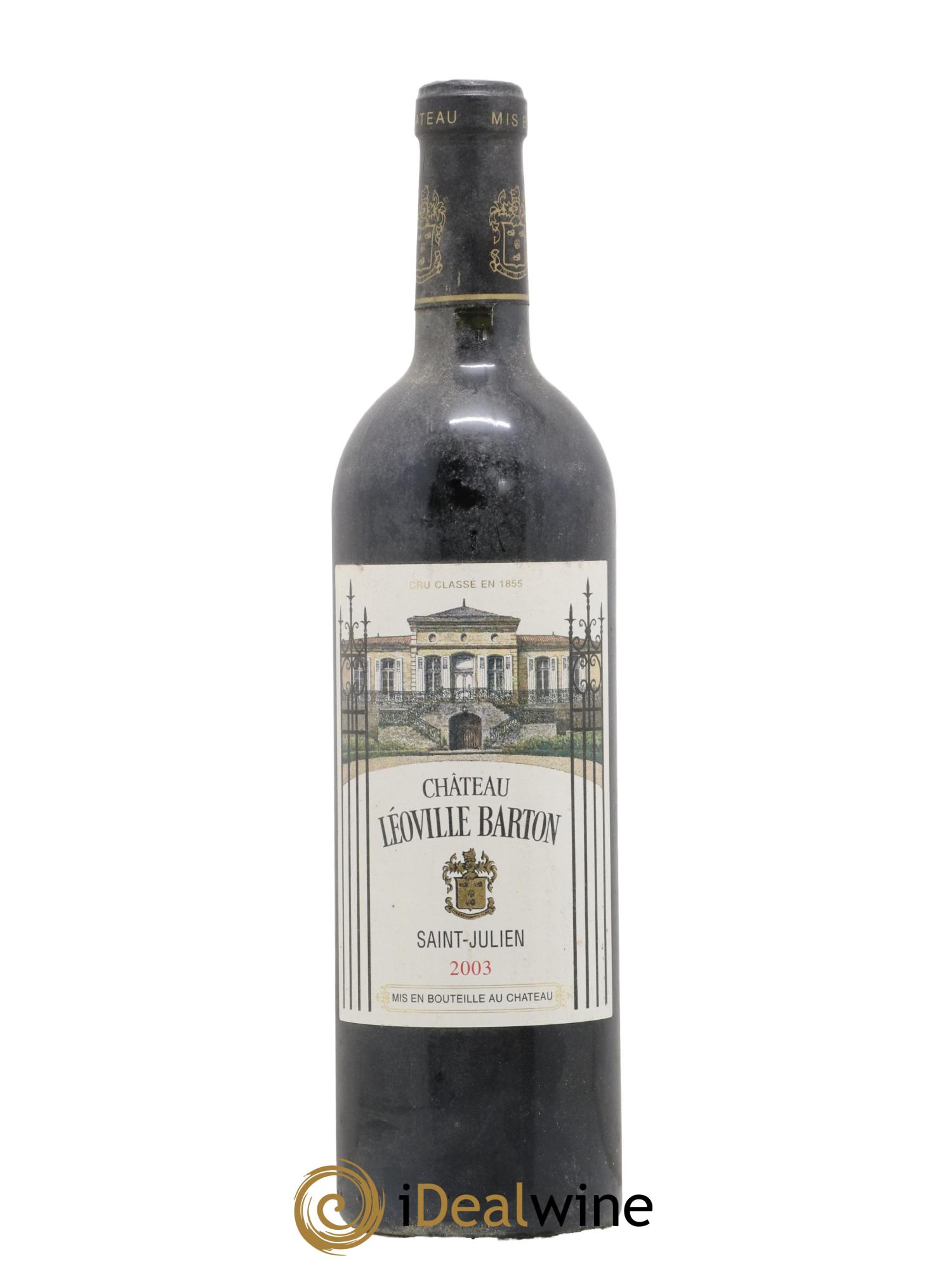 Château Léoville Barton 2ème Grand Cru Classé 2003 - Lot de 1 bouteille - 0