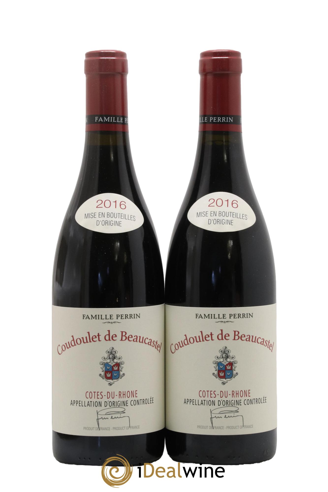 Côtes-du-Rhône Coudoulet de Beaucastel Famille Perrin 2016 - Lot de 2 bouteilles - 0