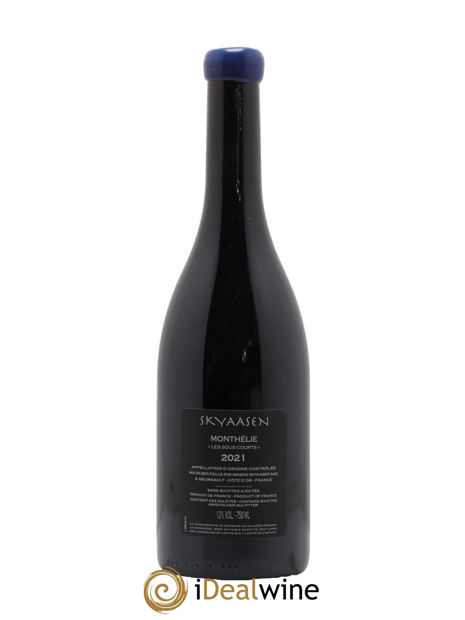 Monthélie Les Sous Courts Maison Skyaasen 2021 - Posten von 1 Flasche - 1