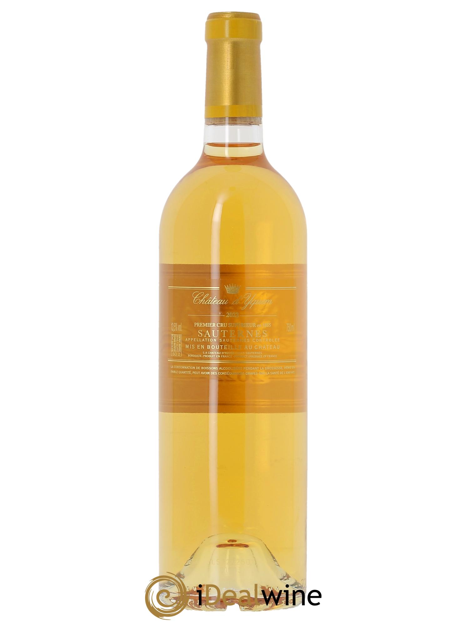 Château d' Yquem 1er Cru Classé Supérieur (CBO à partir de 3 bts) 2022 - Lot de 1 bouteille - 1