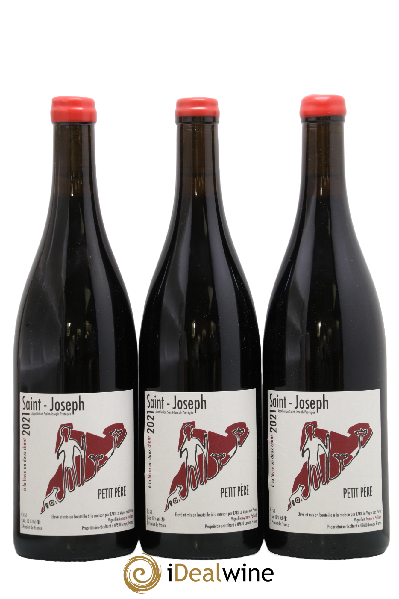 Saint-Joseph Petit Pere La Vigne Des Peres 2021 - Lot of 3 bottles - 0